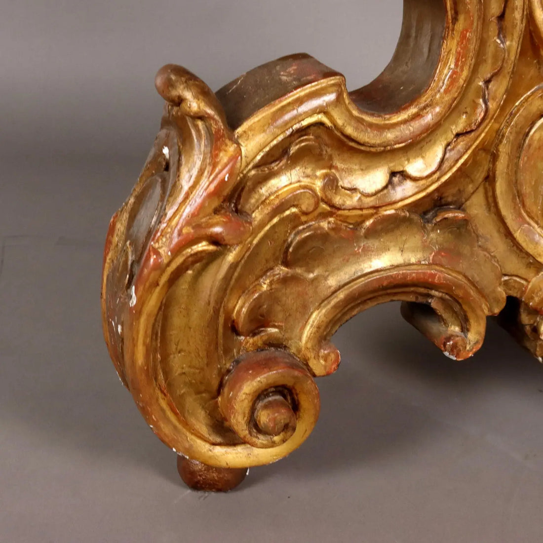 Large Eclectic Carved and Gilded Chandelier