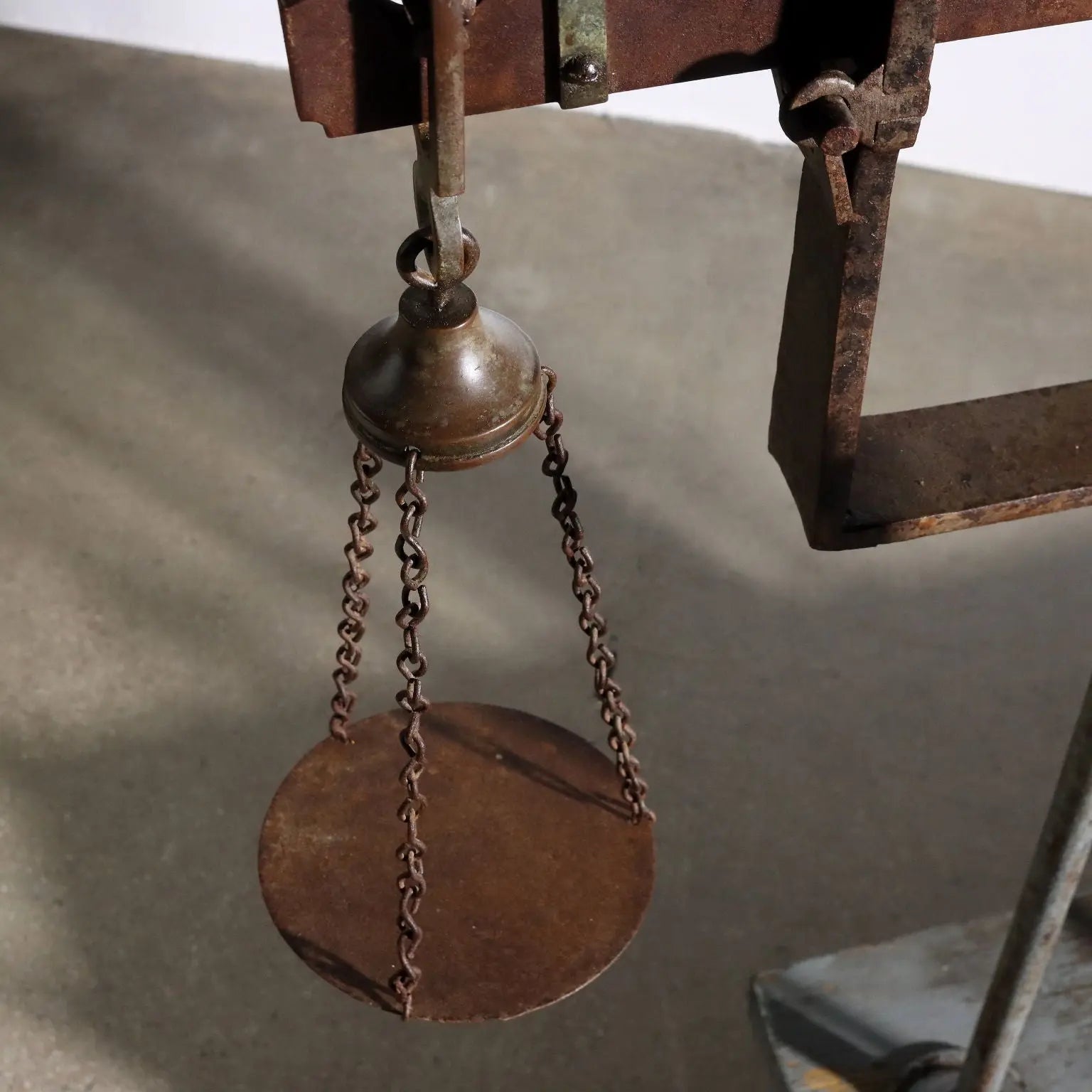 Antique Iron and Wood Scale - Italy 20th Century