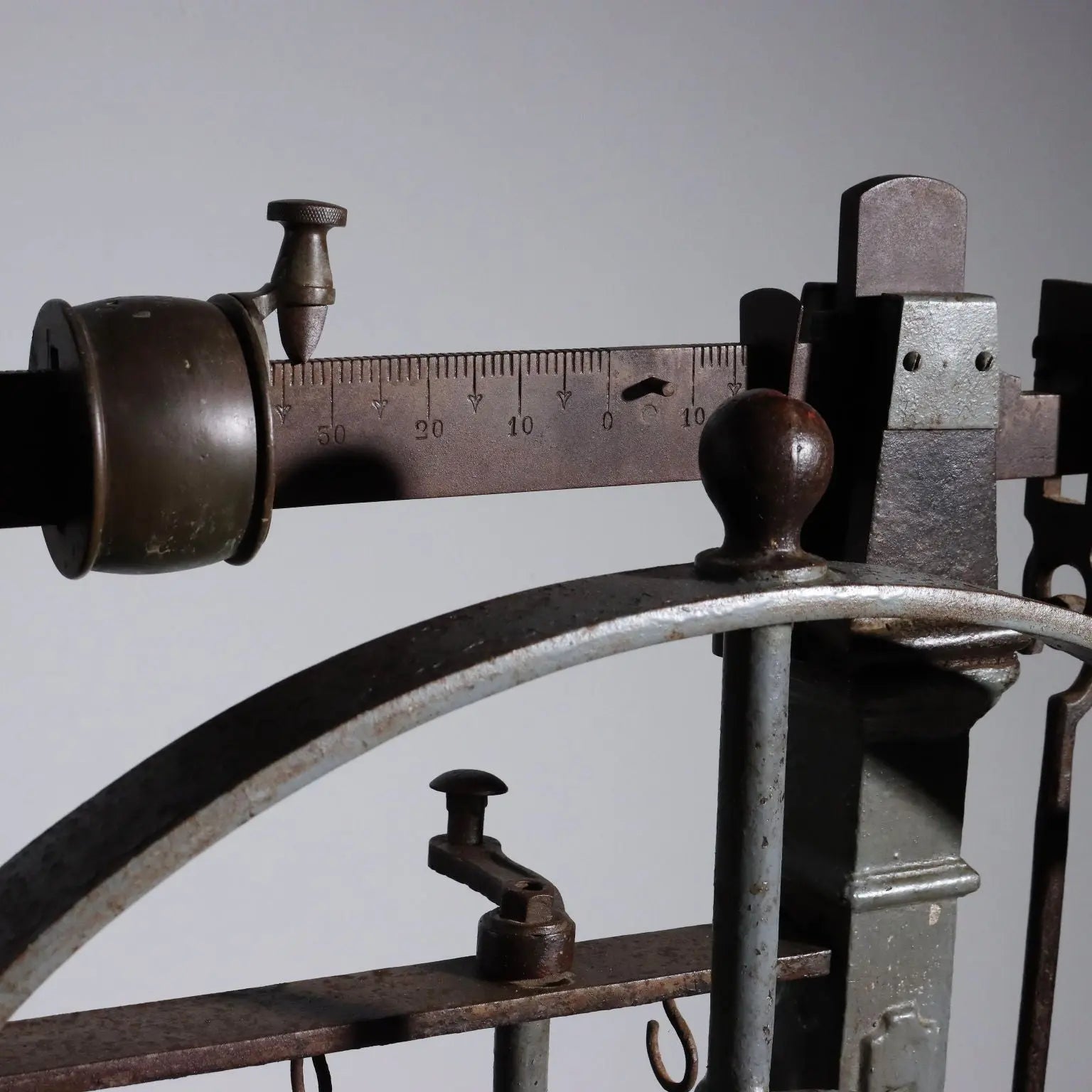 Antique Iron and Wood Scale - Italy 20th Century