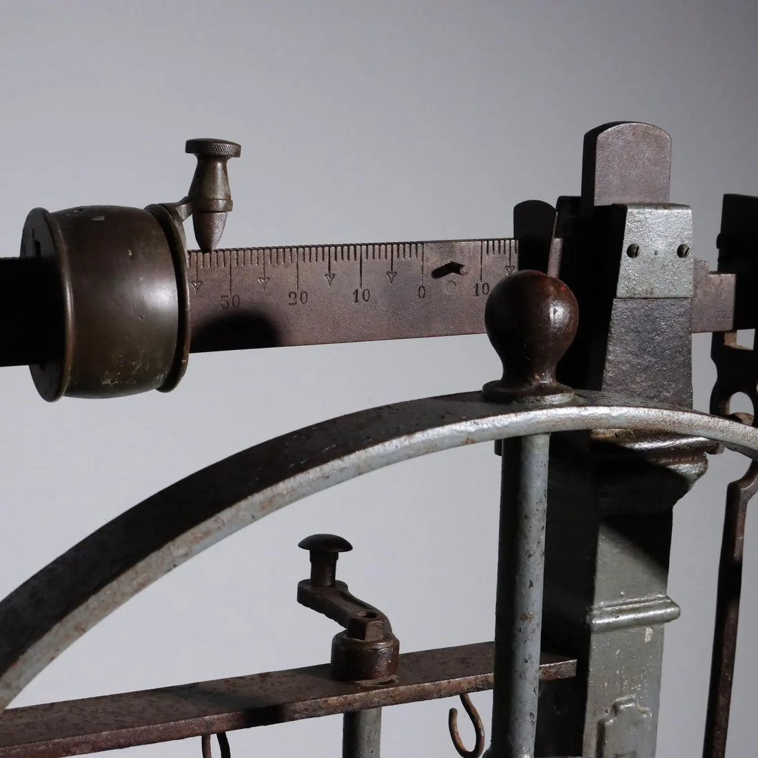 Antique Iron and Wood Scale - Italy 20th Century