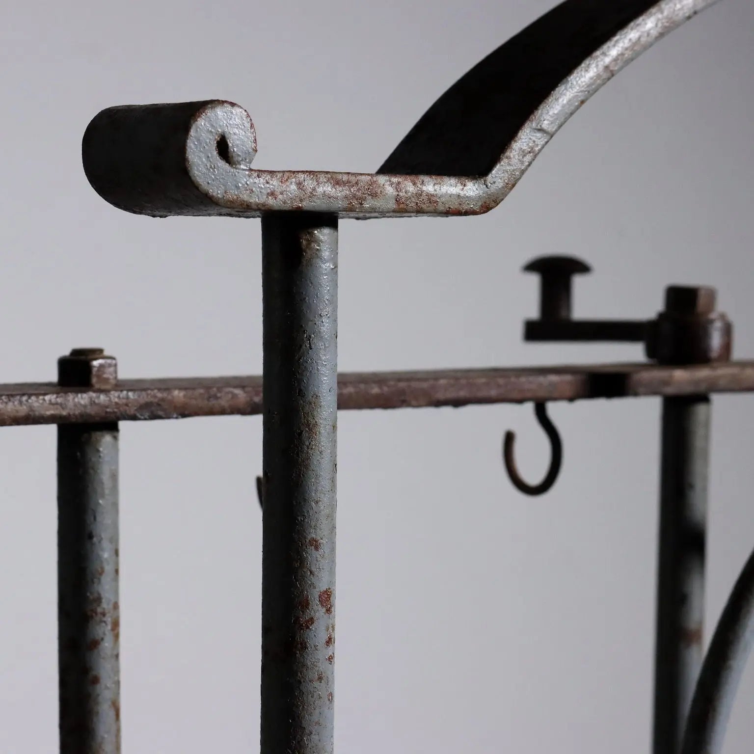 Antique Iron and Wood Scale - Italy 20th Century