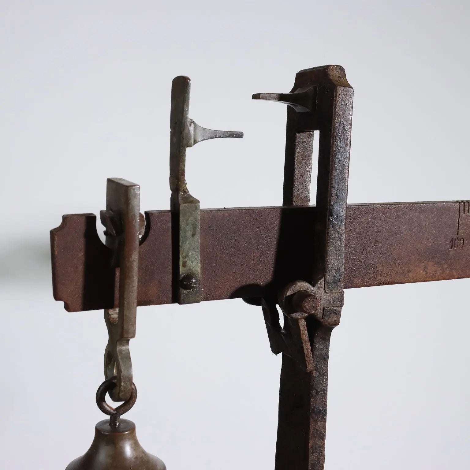 Antique Iron and Wood Scale - Italy 20th Century