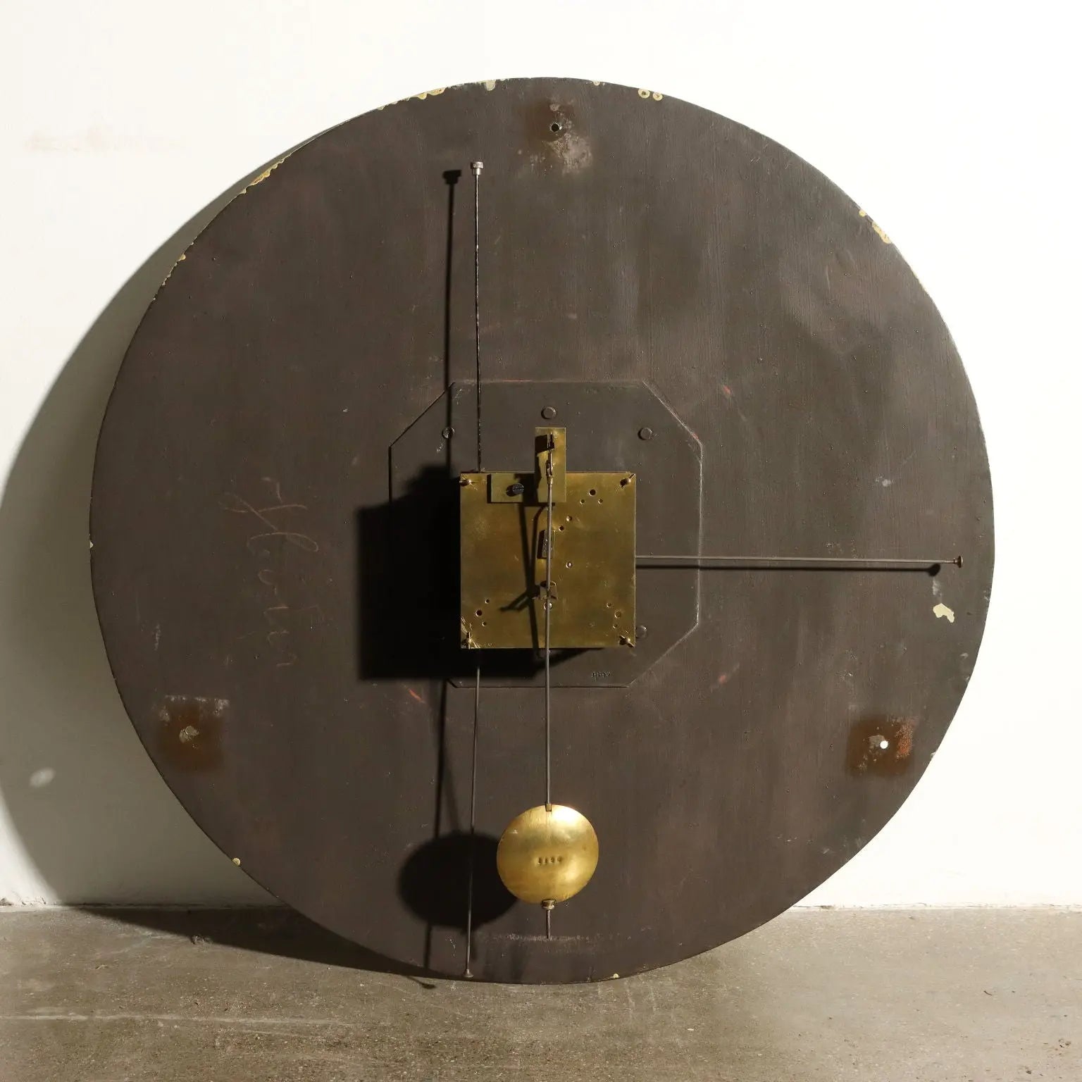 Great Antique Industrial Clock Carved Mahogany Argentina XIX Century - Argentina, Late XIX Century | Antiques | Other Furniture
