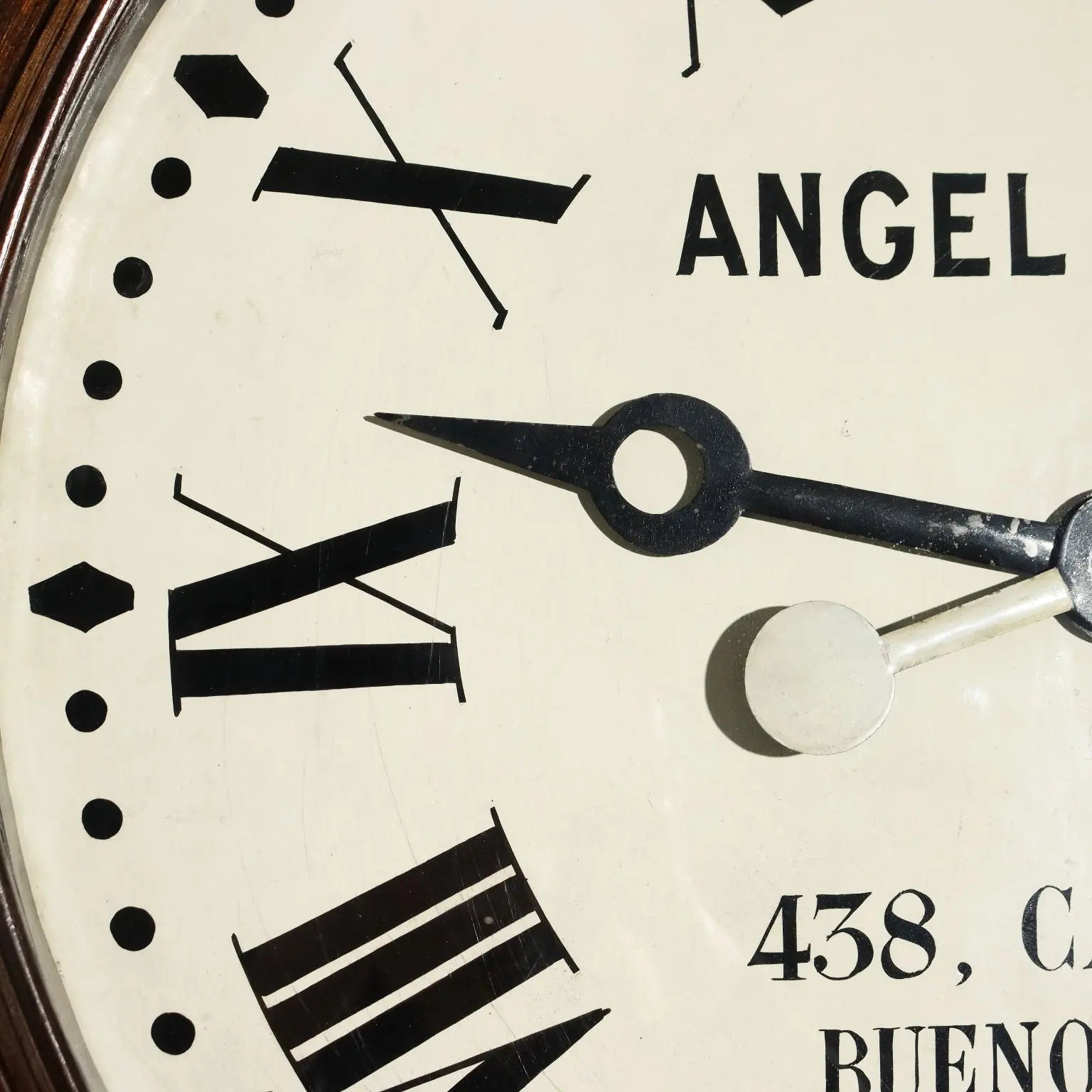 Great Antique Industrial Clock Carved Mahogany Argentina XIX Century - Argentina, Late XIX Century | Antiques | Other Furniture