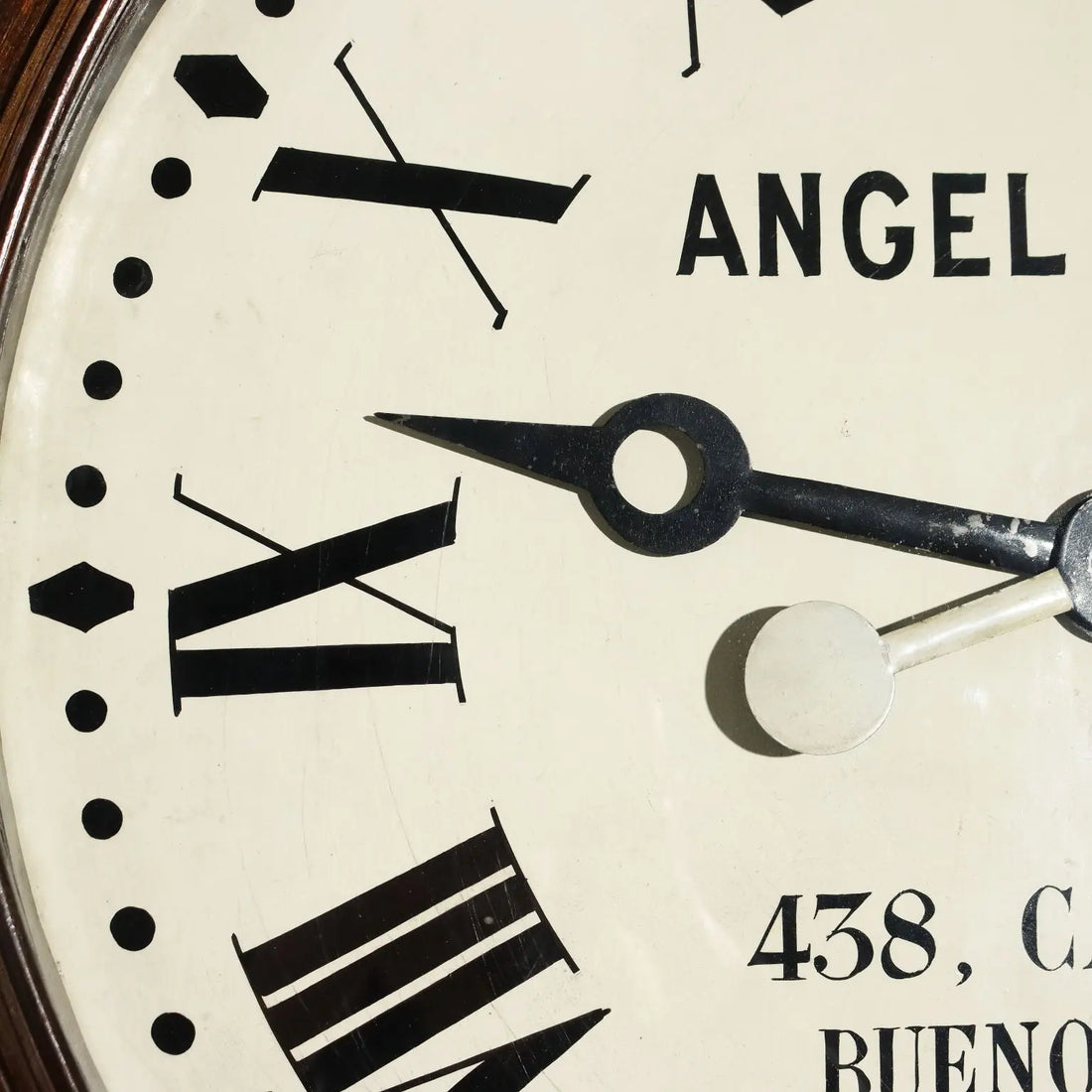 Great Antique Industrial Clock Carved Mahogany Argentina XIX Century - Argentina, Late XIX Century | Antiques | Other Furniture