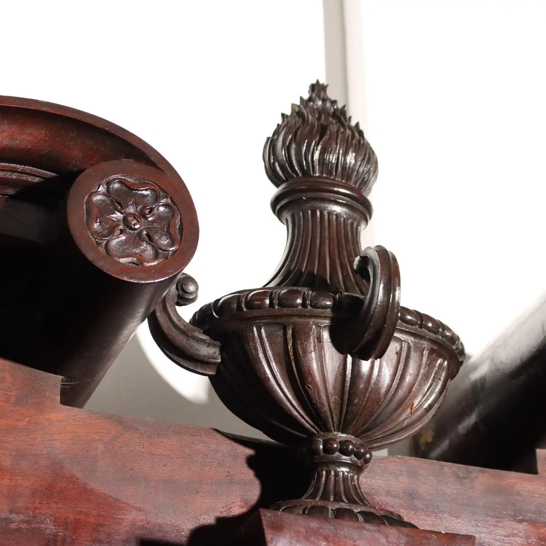 Great Antique Industrial Clock Carved Mahogany Argentina XIX Century - Argentina, Late XIX Century | Antiques | Other Furniture