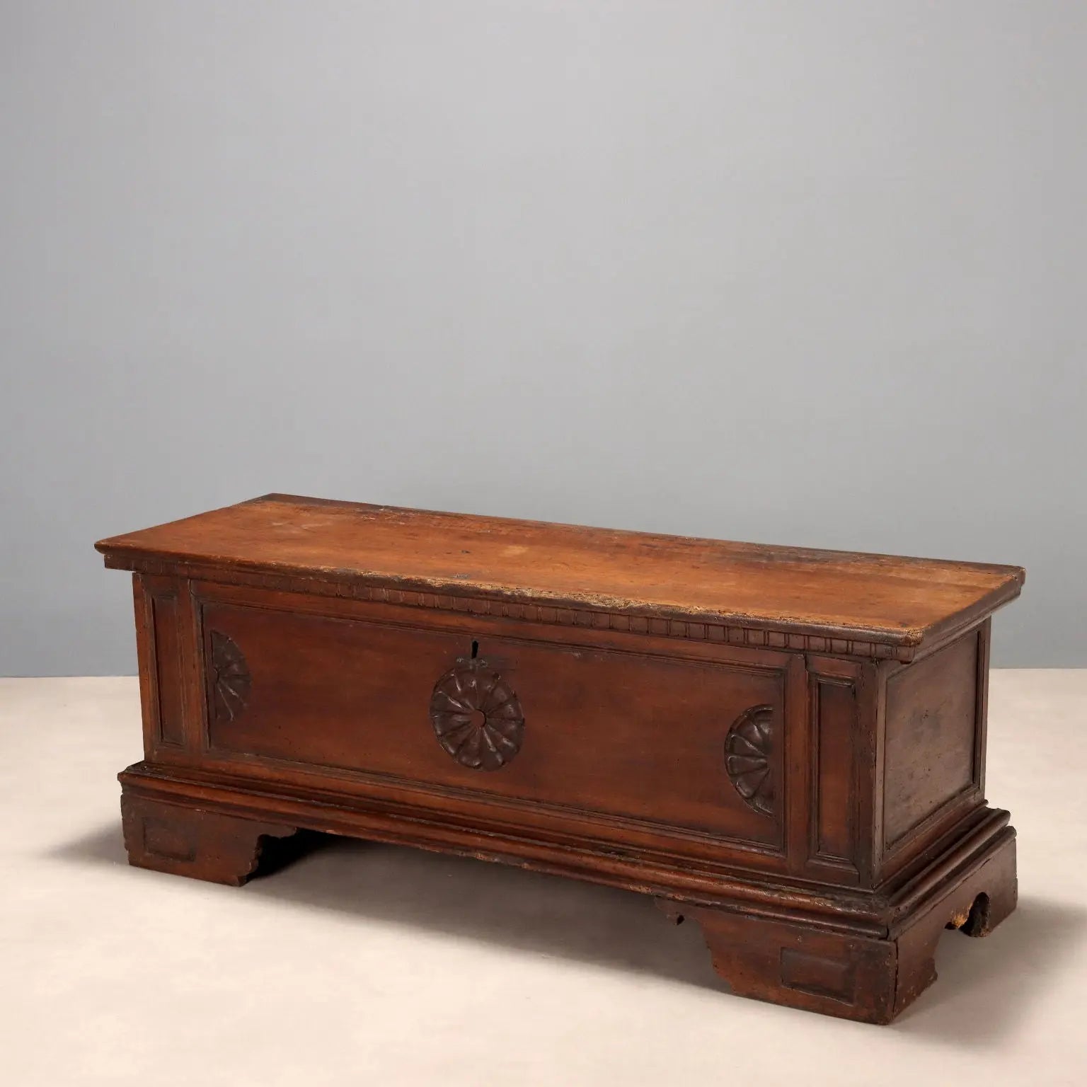 Antique Chest Carved and Decorated Walnut Italy XVIII Century - Italy, XVIII Century | Antiques | Other Furniture
