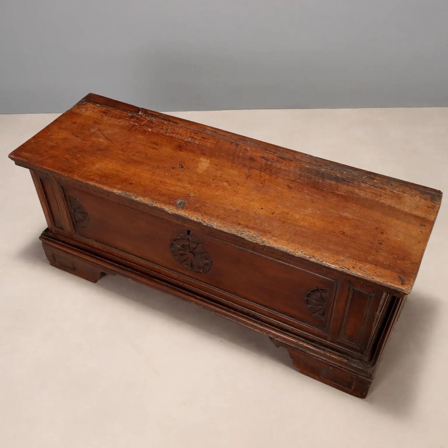 Antique Chest Carved and Decorated Walnut Italy XVIII Century - Italy, XVIII Century | Antiques | Other Furniture