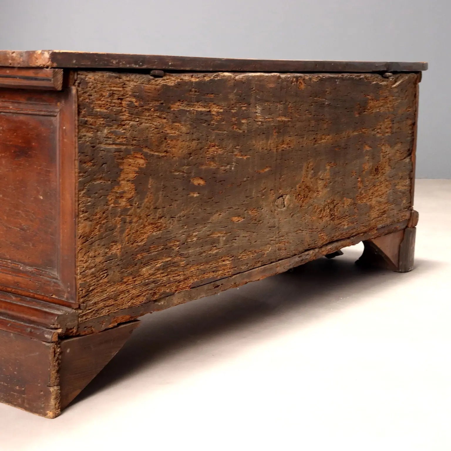 Antique Chest Carved and Decorated Walnut Italy XVIII Century - Italy, XVIII Century | Antiques | Other Furniture