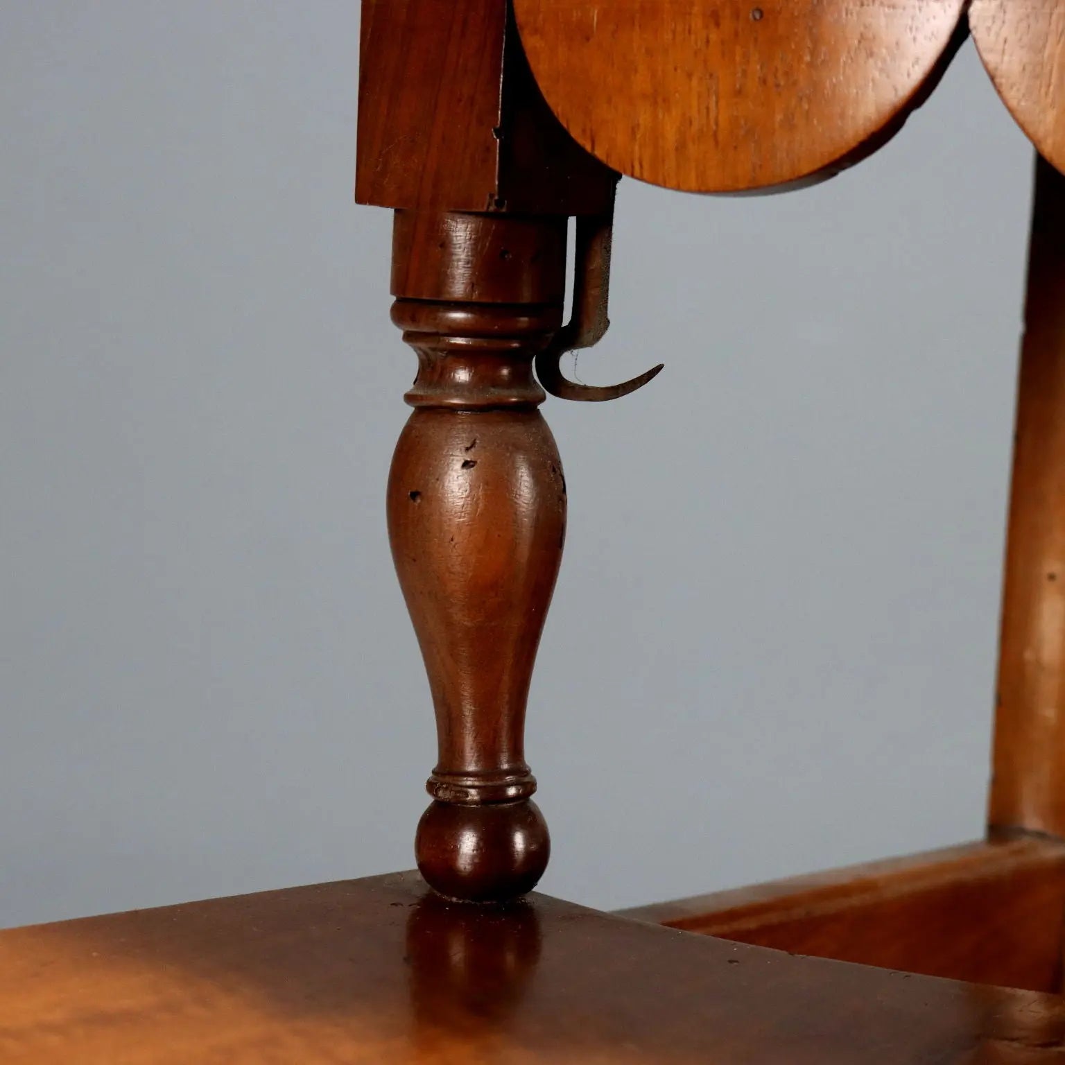 Antique Etagere Walnut Semi-Round Shape Italy XIX Century - Italy, XIX Century | Antiques | Other Furniture