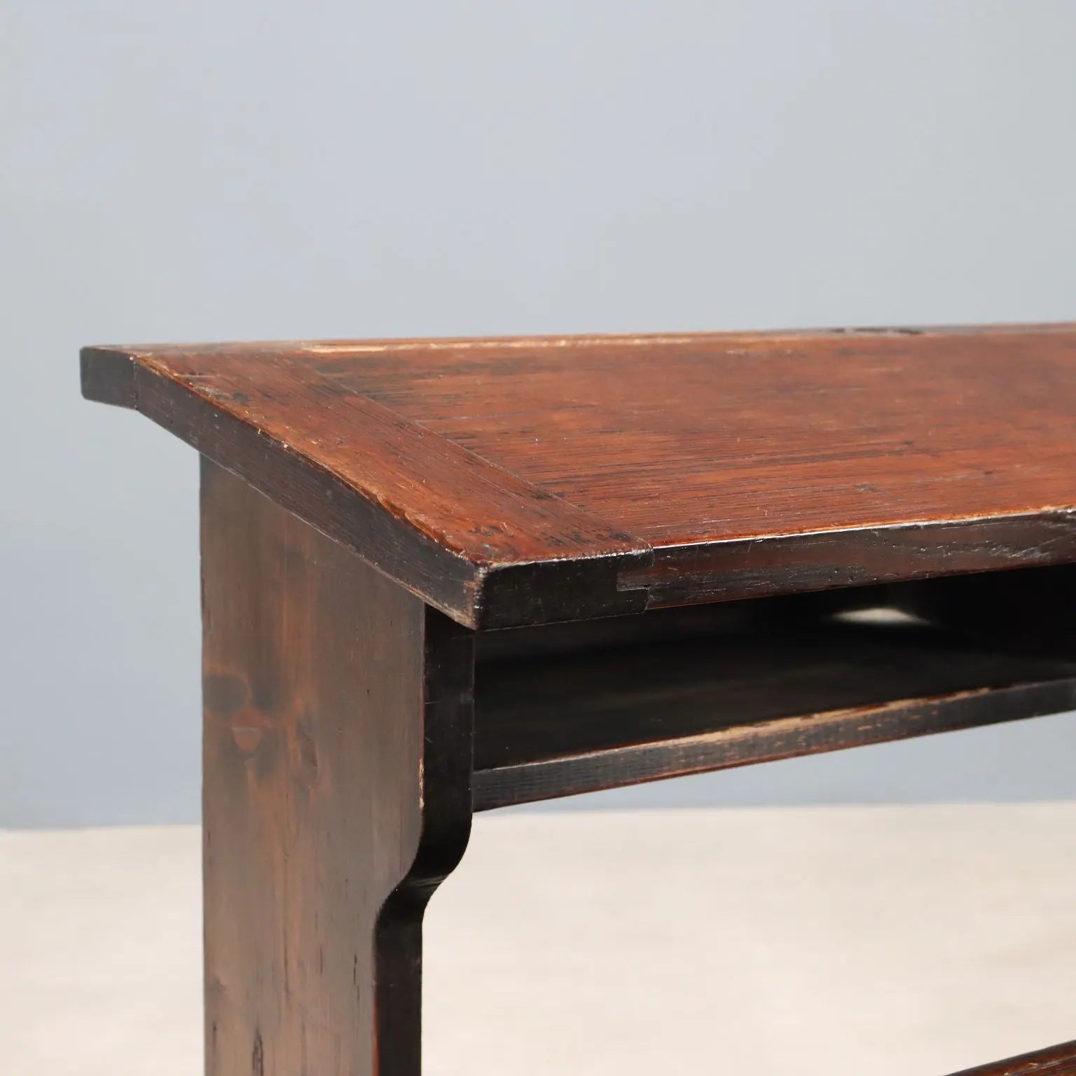 Antique School Desk Walnut Painted Larch 2 Seats XIX Century - Italy, Late XIX Century | Antiques | Other Furniture