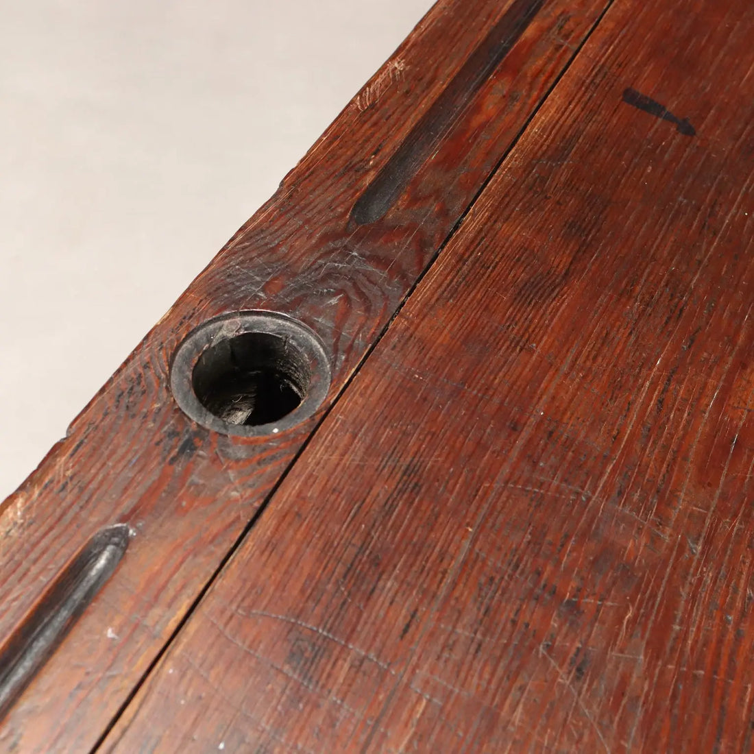 Antique School Desk Walnut Painted Larch 2 Seats XIX Century - Italy, Late XIX Century | Antiques | Other Furniture