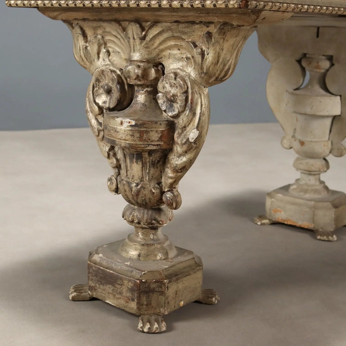 Antique Coffee Table Carved Wood Glass Italy XX Century - Italy, XX Century | Antiques | Side & Coffee Tables