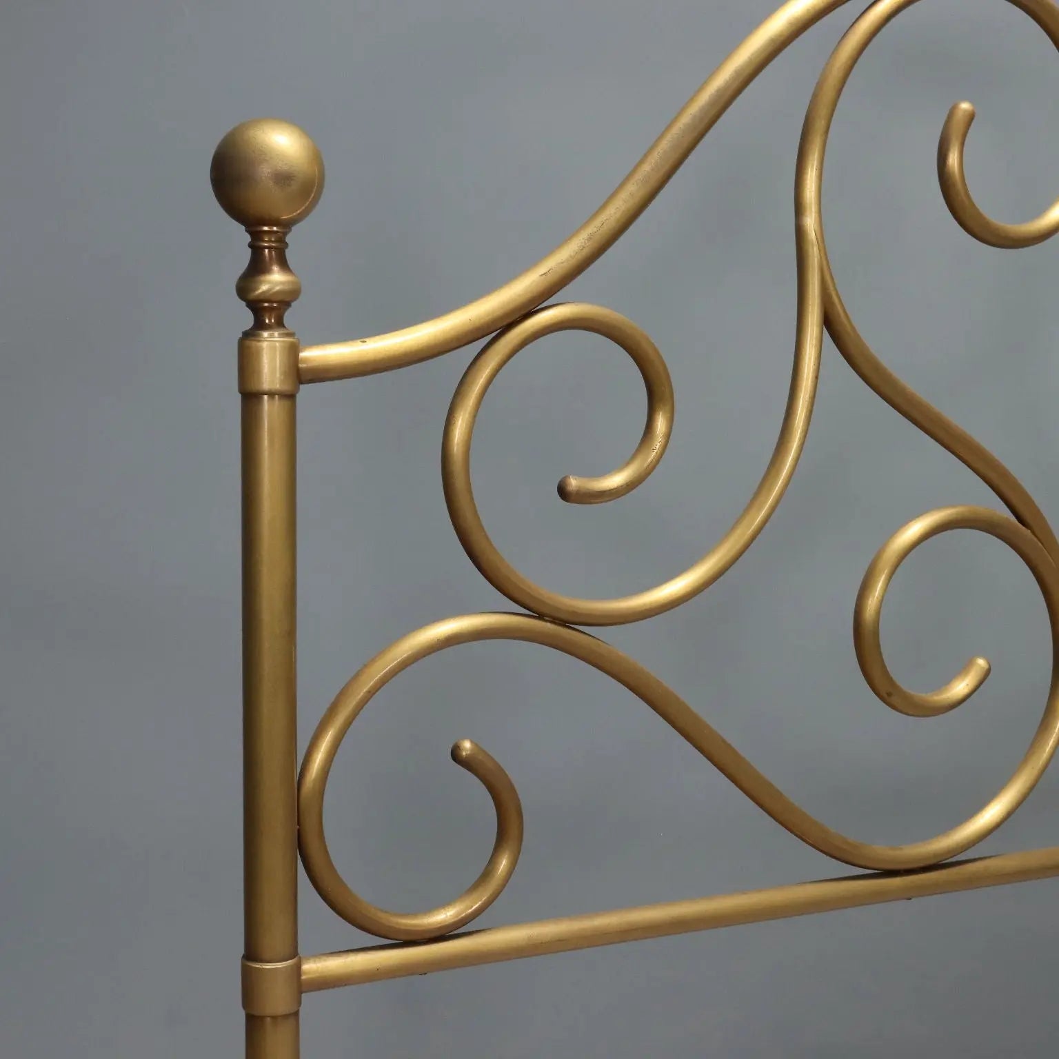 Antique Double Bed Brass Decorations Italy XX Century - Italy, XX Century | Antiques | Beds & Headboards
