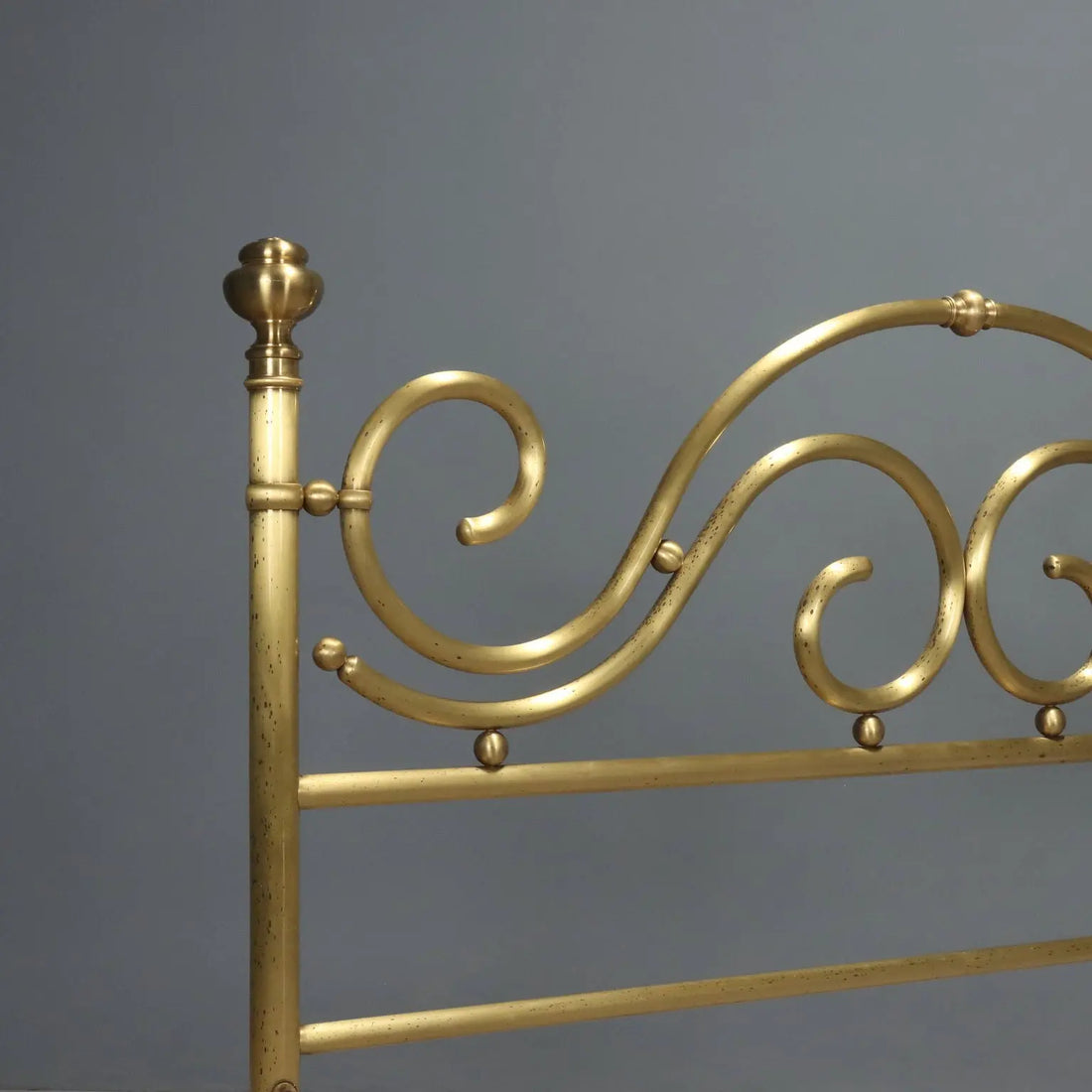 Antique Double Bed Brass Decorations Italy XX Century - Italy, XX Century | Antiques | Beds & Headboards