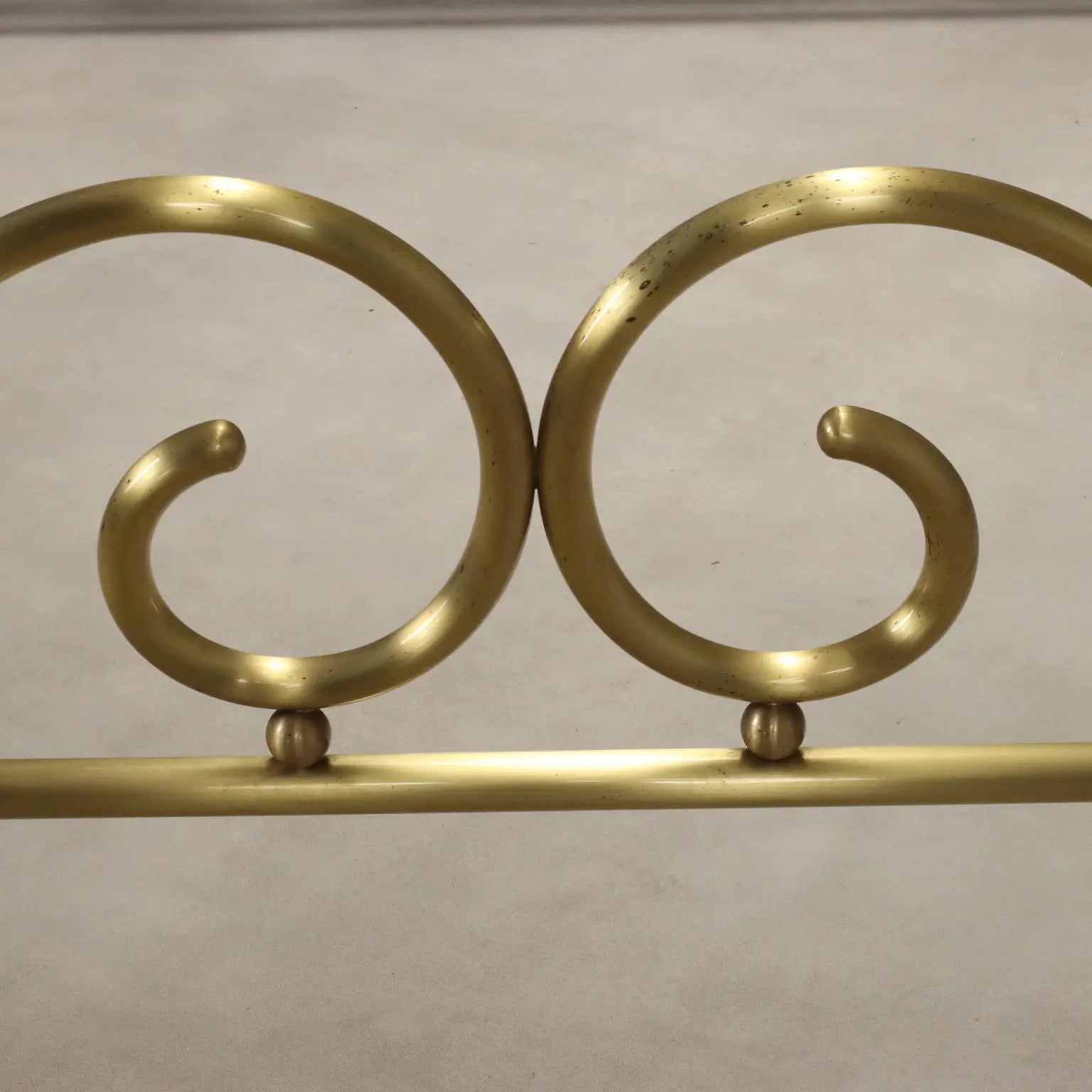 Antique Double Bed Brass Decorations Italy XX Century - Italy, XX Century | Antiques | Beds & Headboards