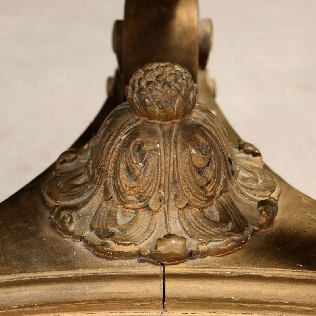 Gilded Wood Tripod Vase Stand - Italy 1900s