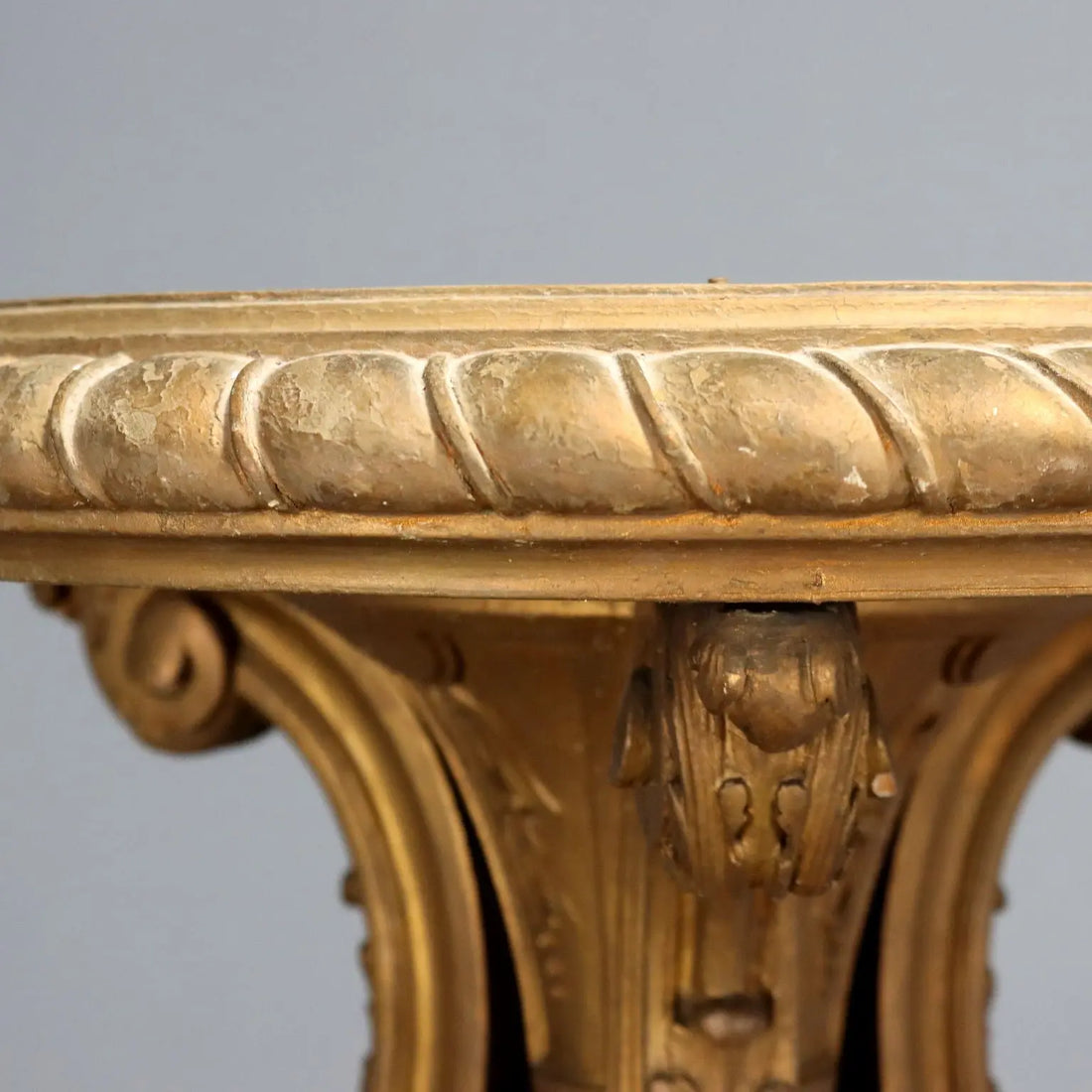 Gilded Wood Tripod Vase Stand - Italy 1900s