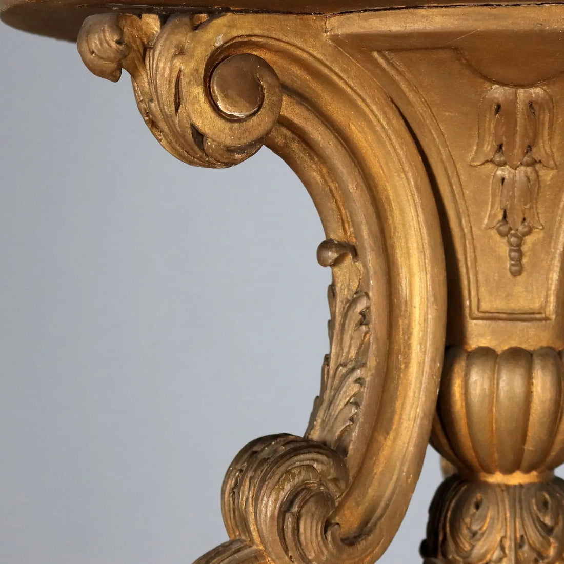 Gilded Wood Tripod Vase Stand - Italy 1900s