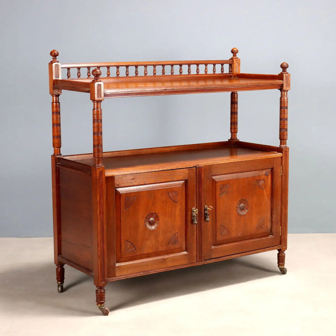 Antique Cupboard Walnut Painted Oak England Early XX Century - England, Early XX Century | Antiques | Cupboards