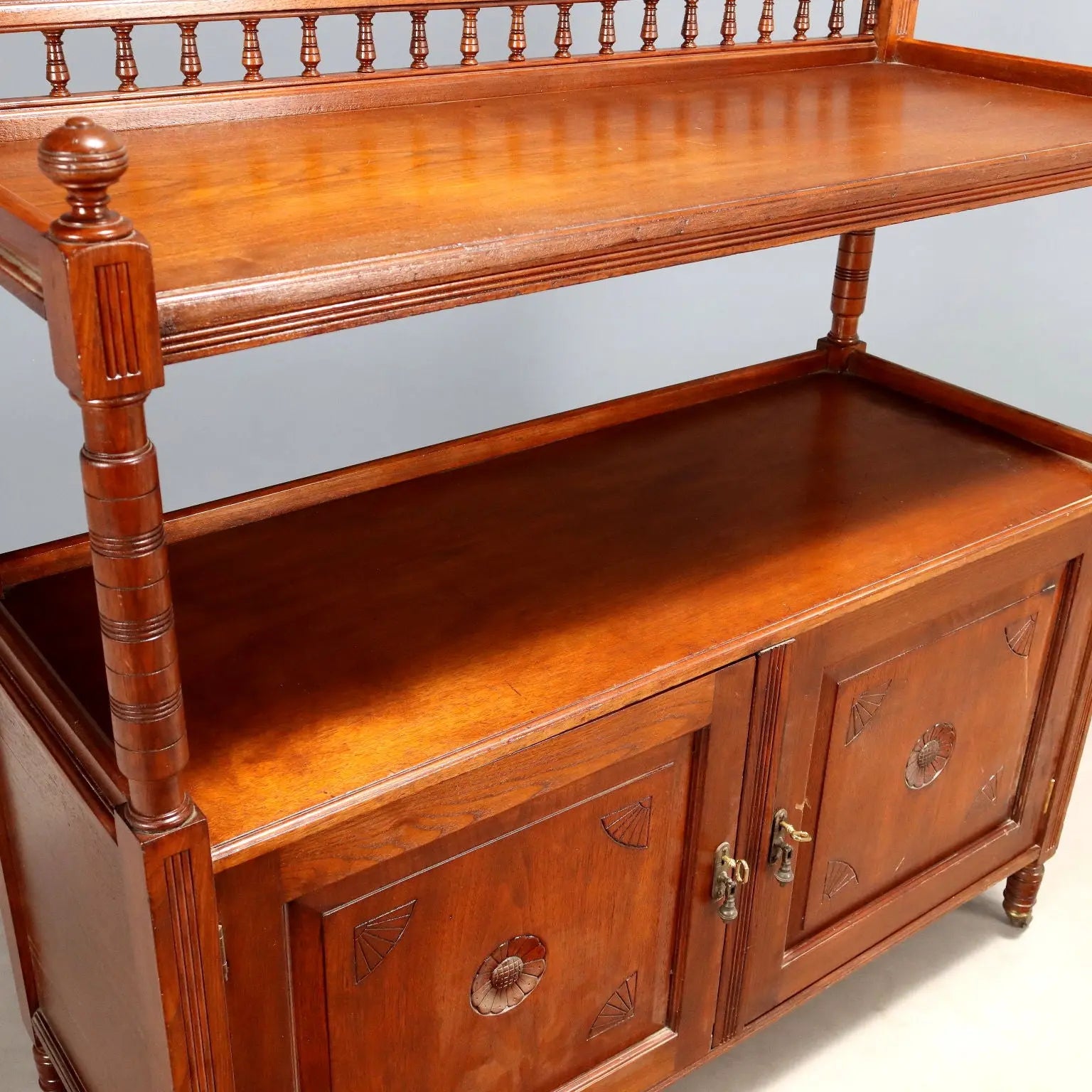 Antique Cupboard Walnut Painted Oak England Early XX Century - England, Early XX Century | Antiques | Cupboards