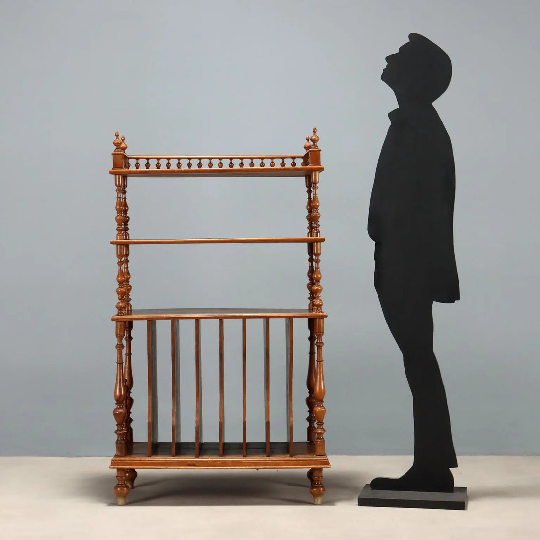 19th Century Italian Walnut Etagère