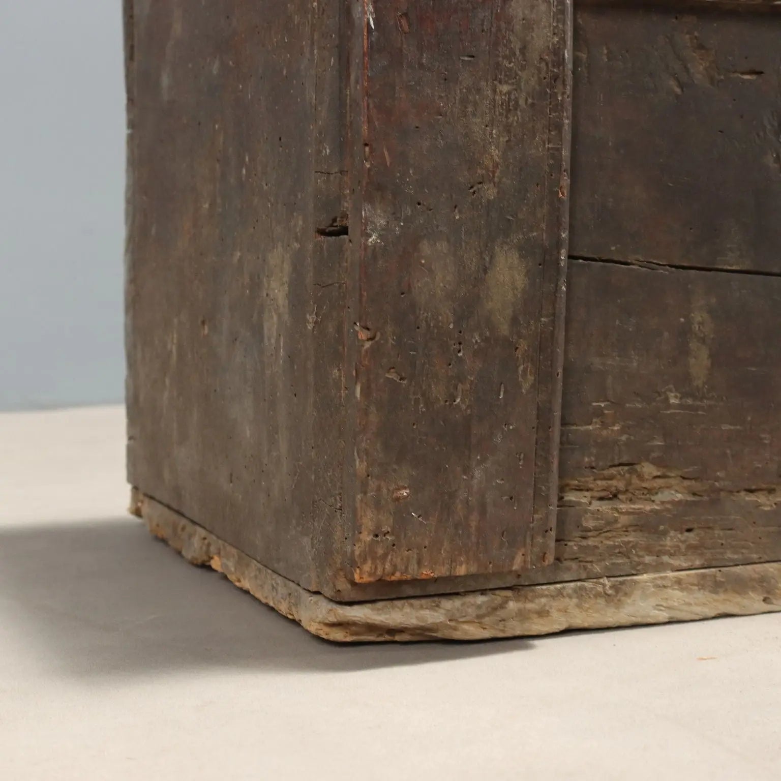 Archaic 17th Century Walnut Chest