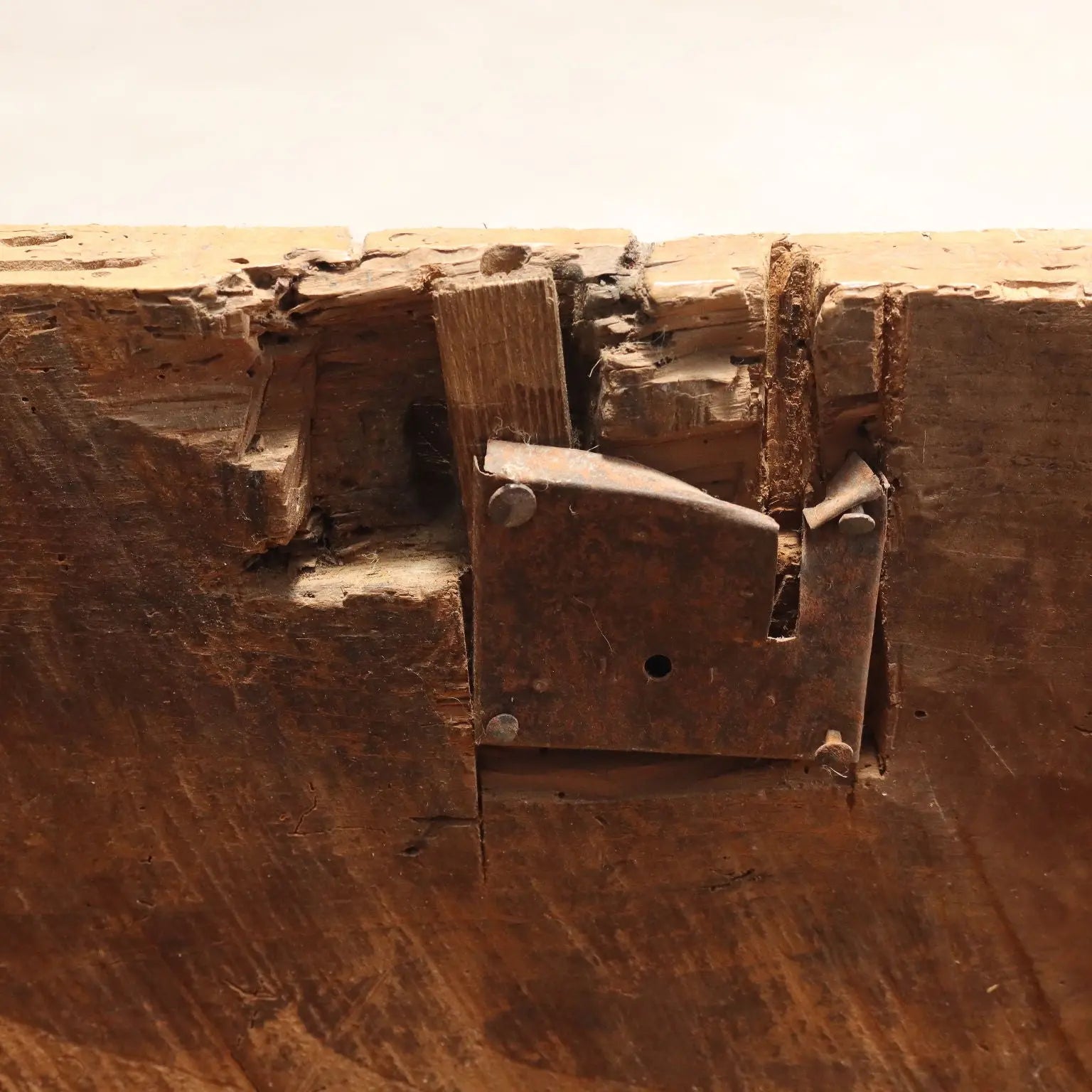 Archaic 17th Century Walnut Chest