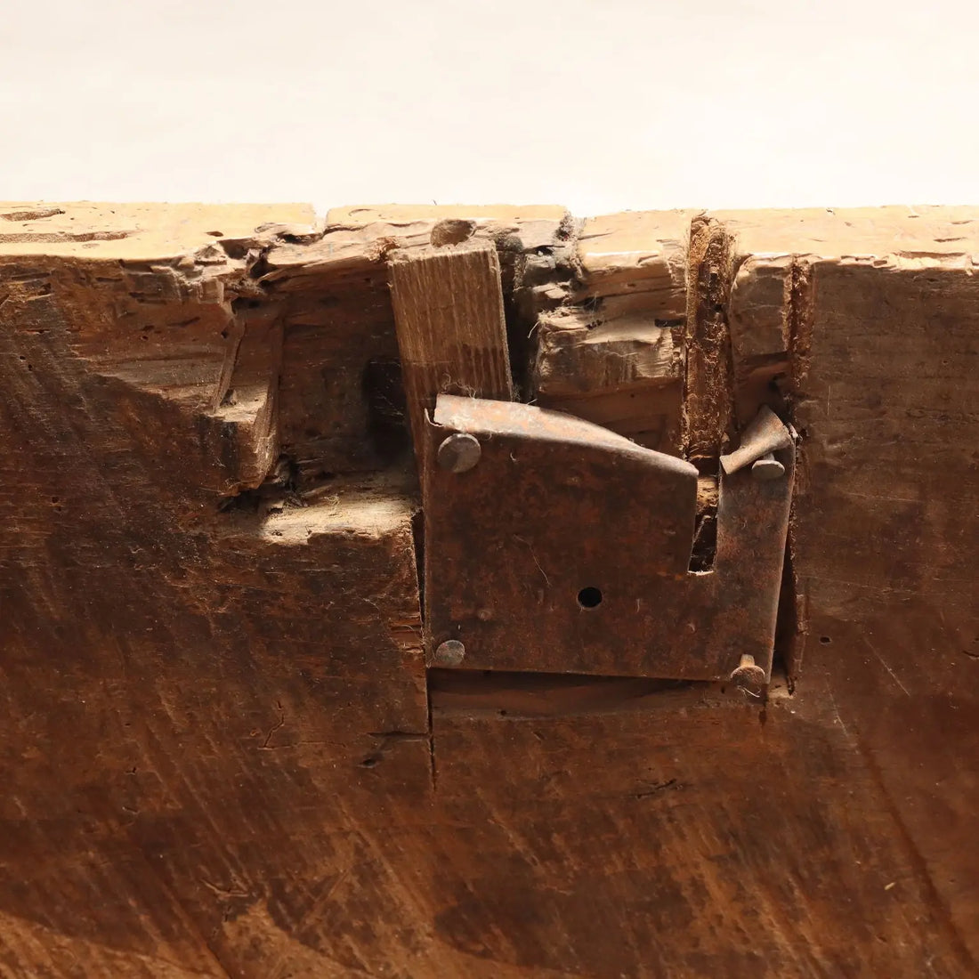 Archaic 17th Century Walnut Chest