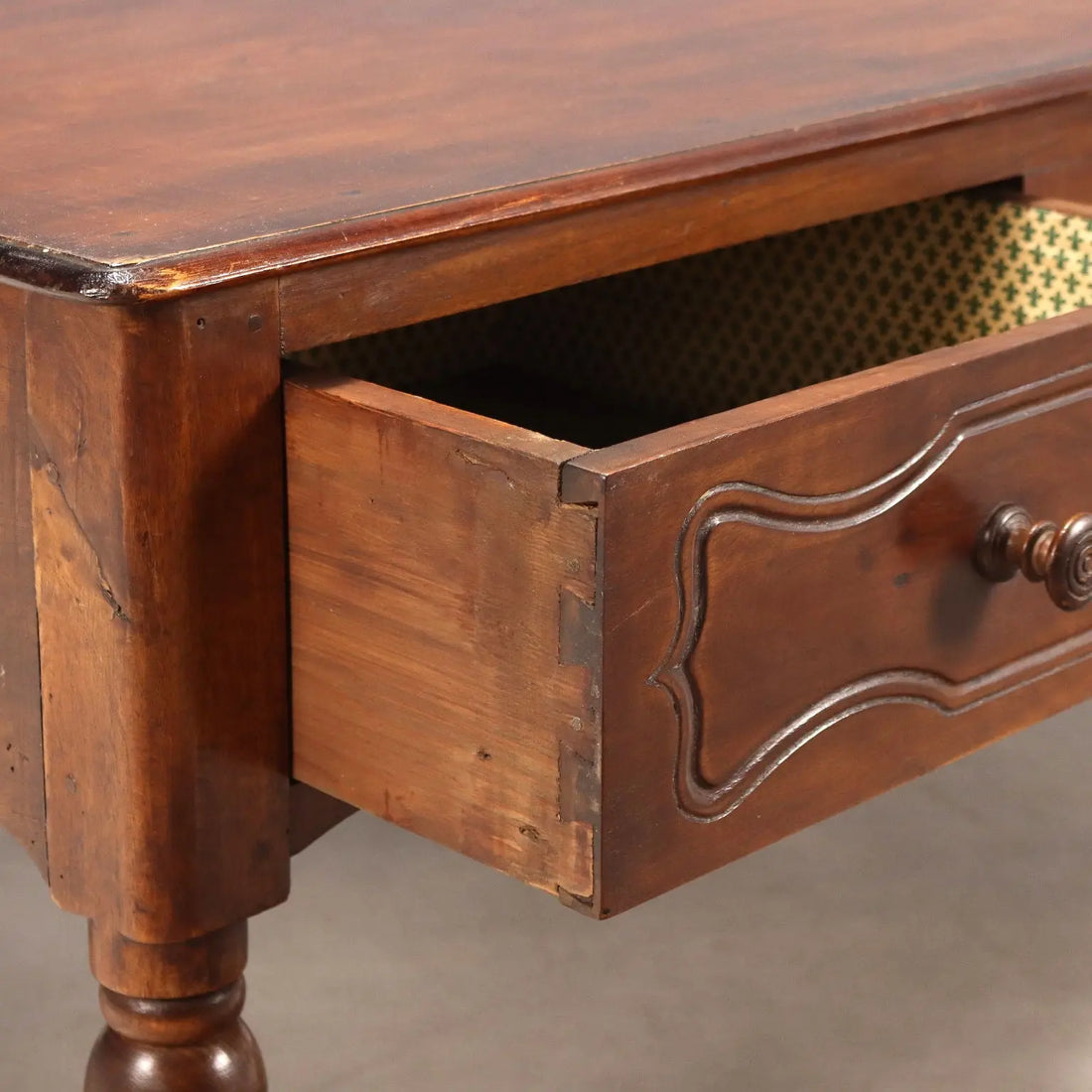 Small Antique Table Walnut with Drawers Italy XX Century - Italy, XX Century | Antiques | Side & Coffee Tables