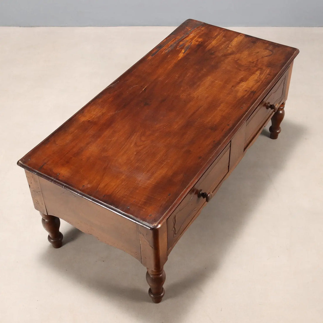 Small Antique Table Walnut with Drawers Italy XX Century - Italy, XX Century | Antiques | Side & Coffee Tables