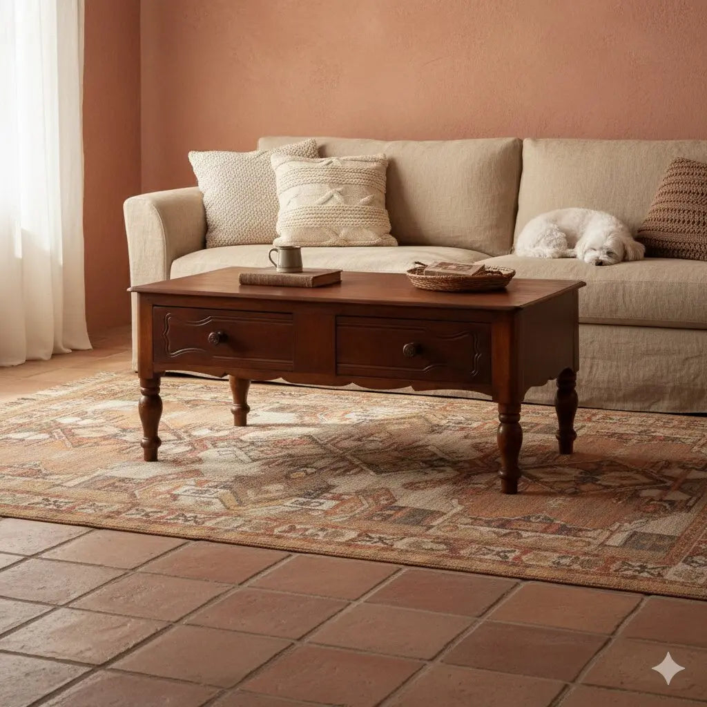 Small Antique Table Walnut with Drawers Italy XX Century - Italy, XX Century | Antiques | Side & Coffee Tables