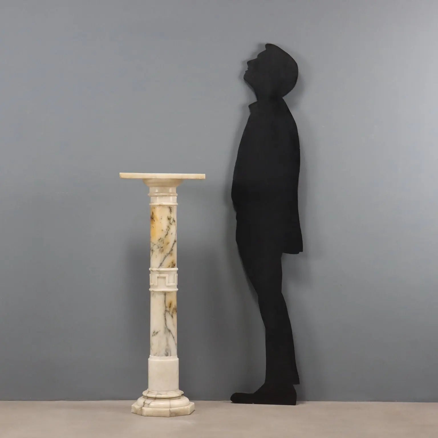Turned Alabaster Column - Italy 19th Century