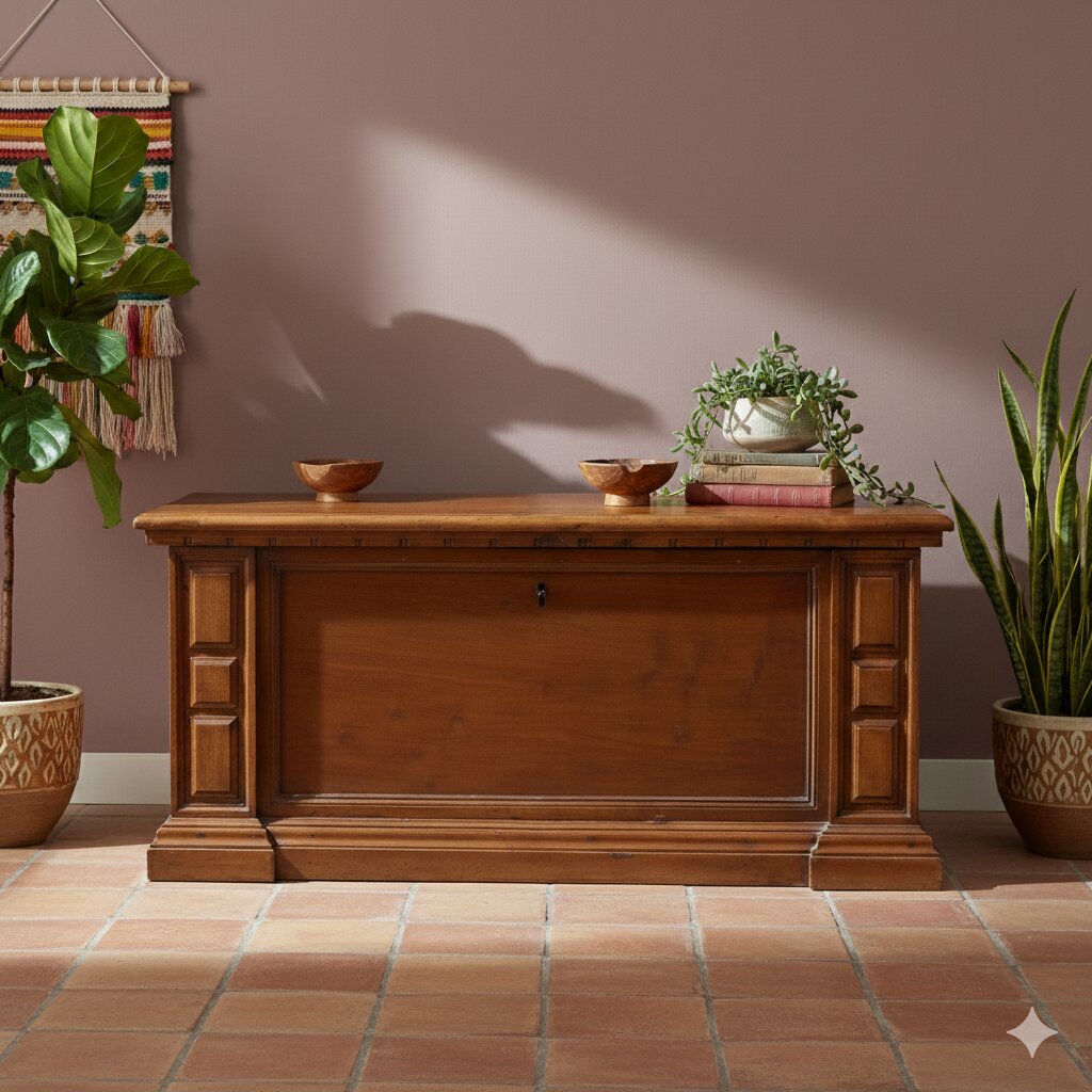 Antique Chest Walnut with Key Italy Late XVIII Century - Italy, Late XVIII Century | Antiques | Other Furniture