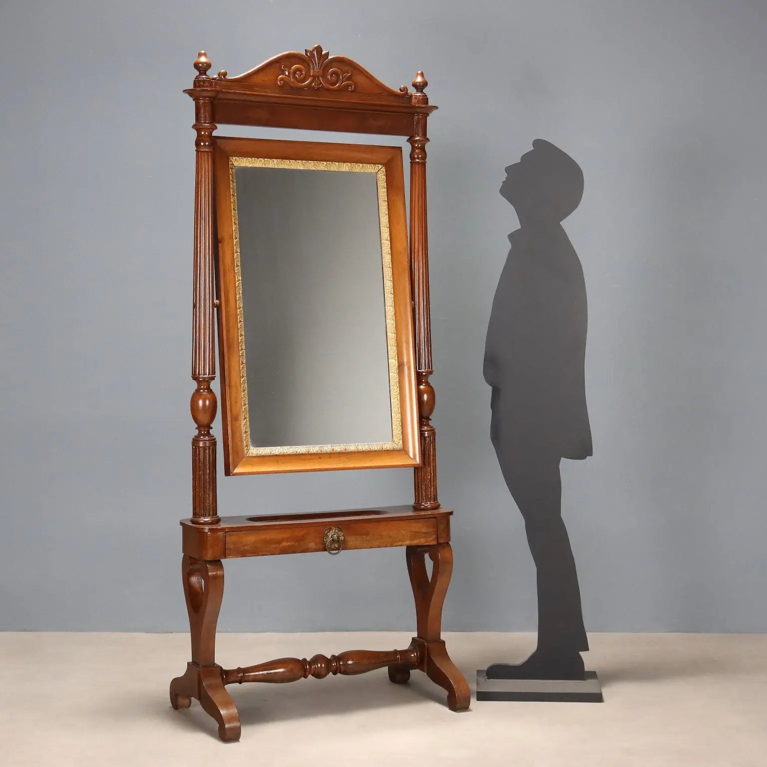 Luigi Filippo Psyche in Walnut, 19th Century