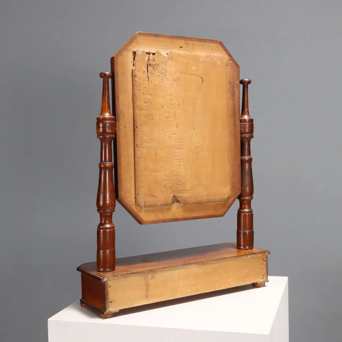 Walnut Tabletop Psyche Mirror - Italy Late 19th Century