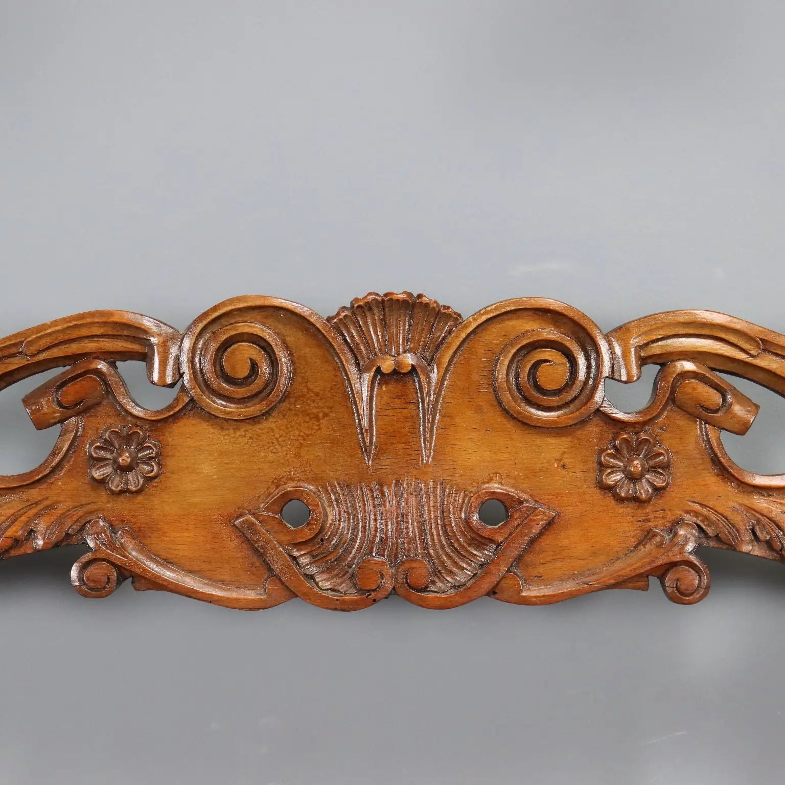 Beech Coat Rack in Walnut Stain - Italy 19th Century