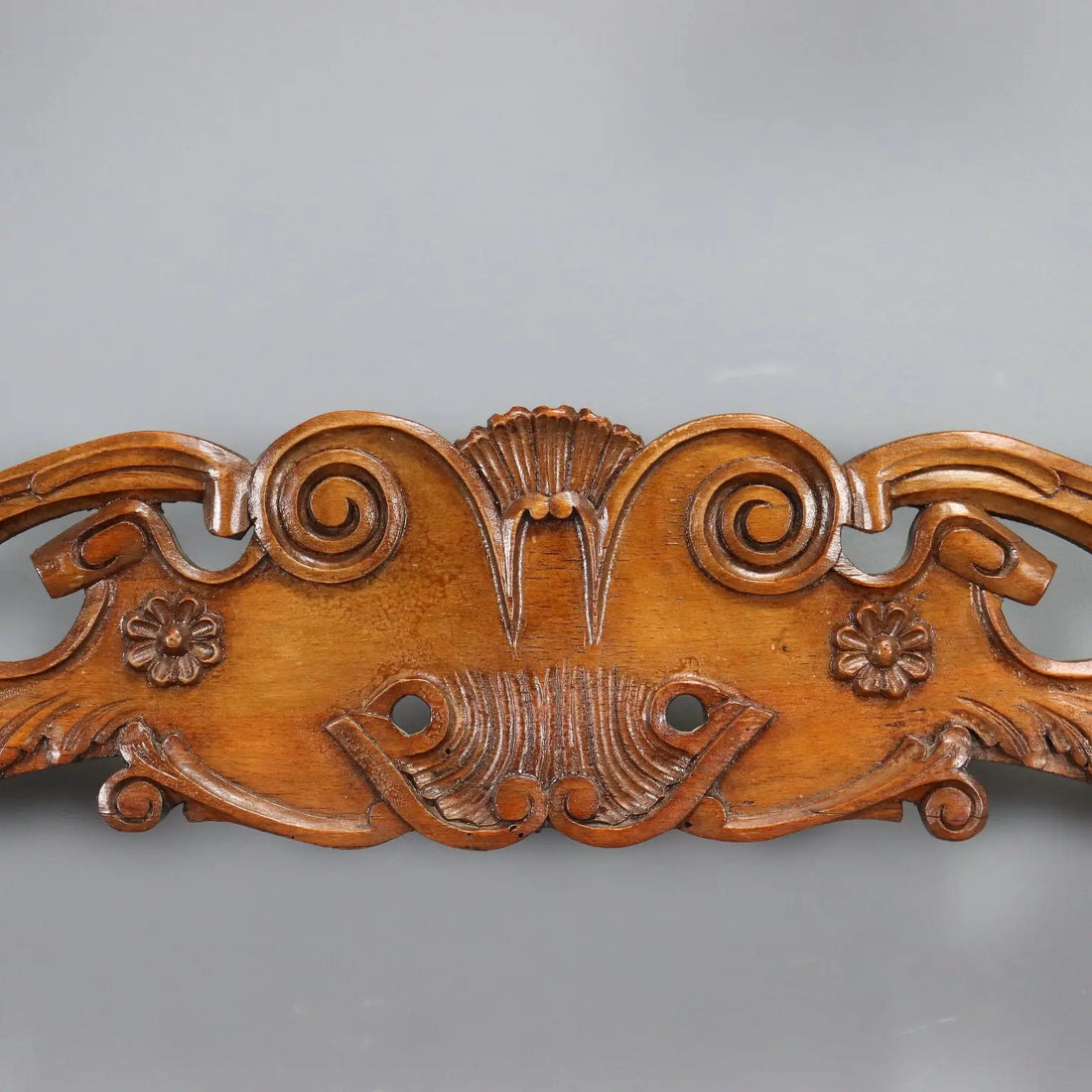 Beech Coat Rack in Walnut Stain - Italy 19th Century