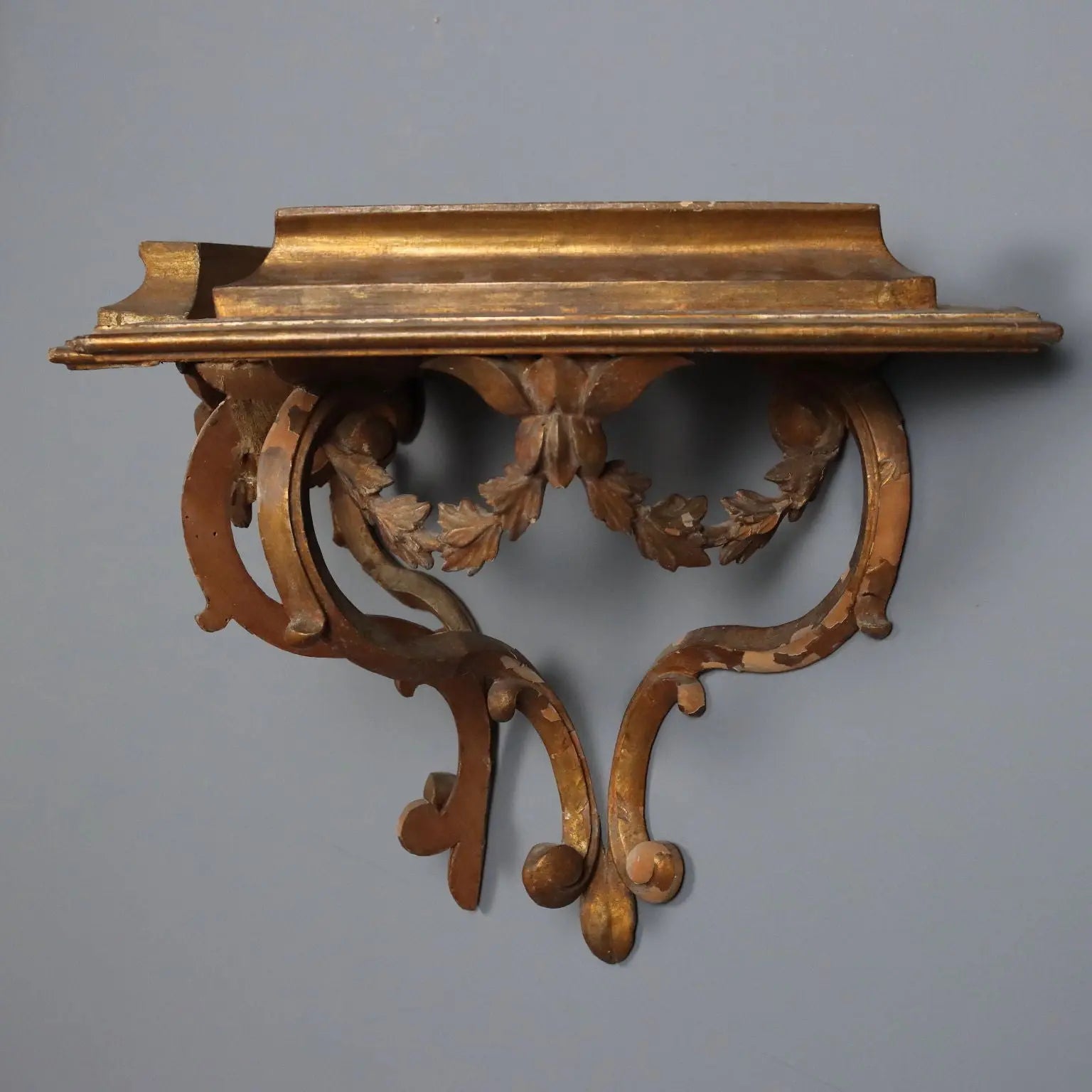 Antique Shelves Gilded Wood Italy XVIII Century