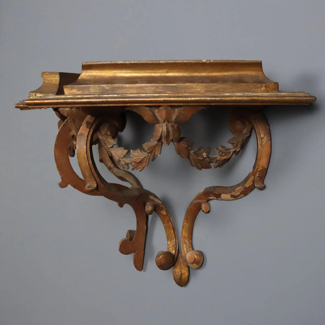 Antique Shelves Gilded Wood Italy XVIII Century