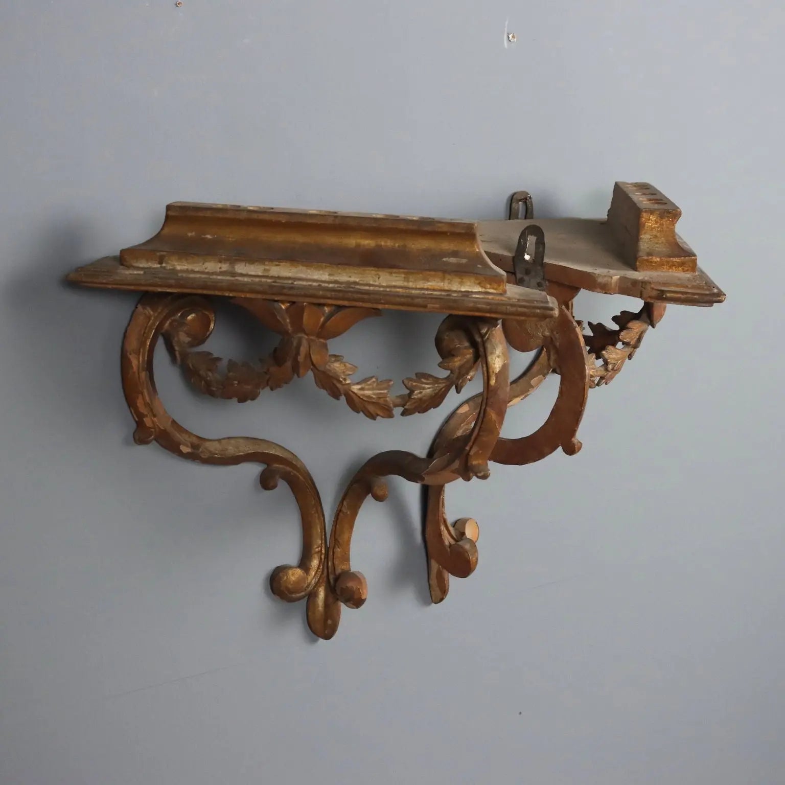 Antique Shelves Gilded Wood Italy XVIII Century