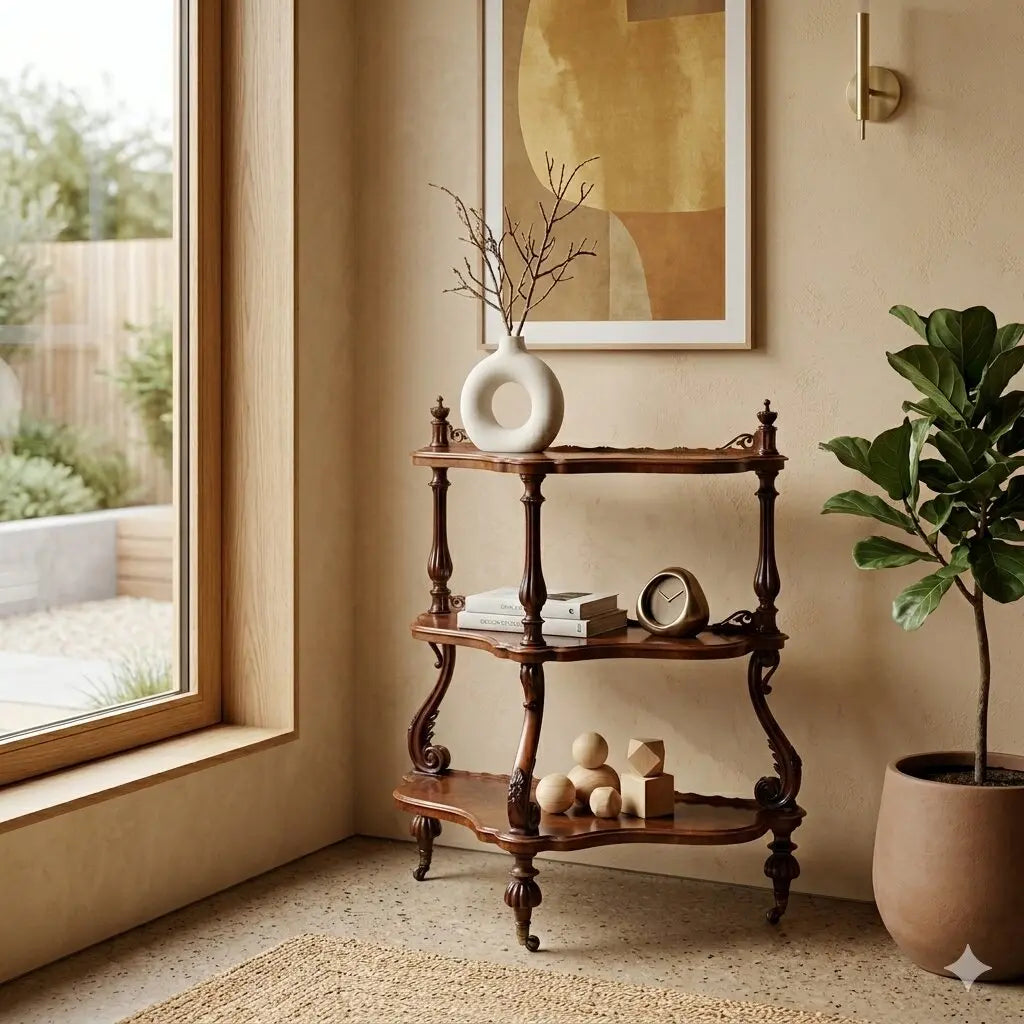 Antique Etagere Louis Philippe Walnut Italy XIX Century - Italy, XIX Century | Antiques | Other Furniture