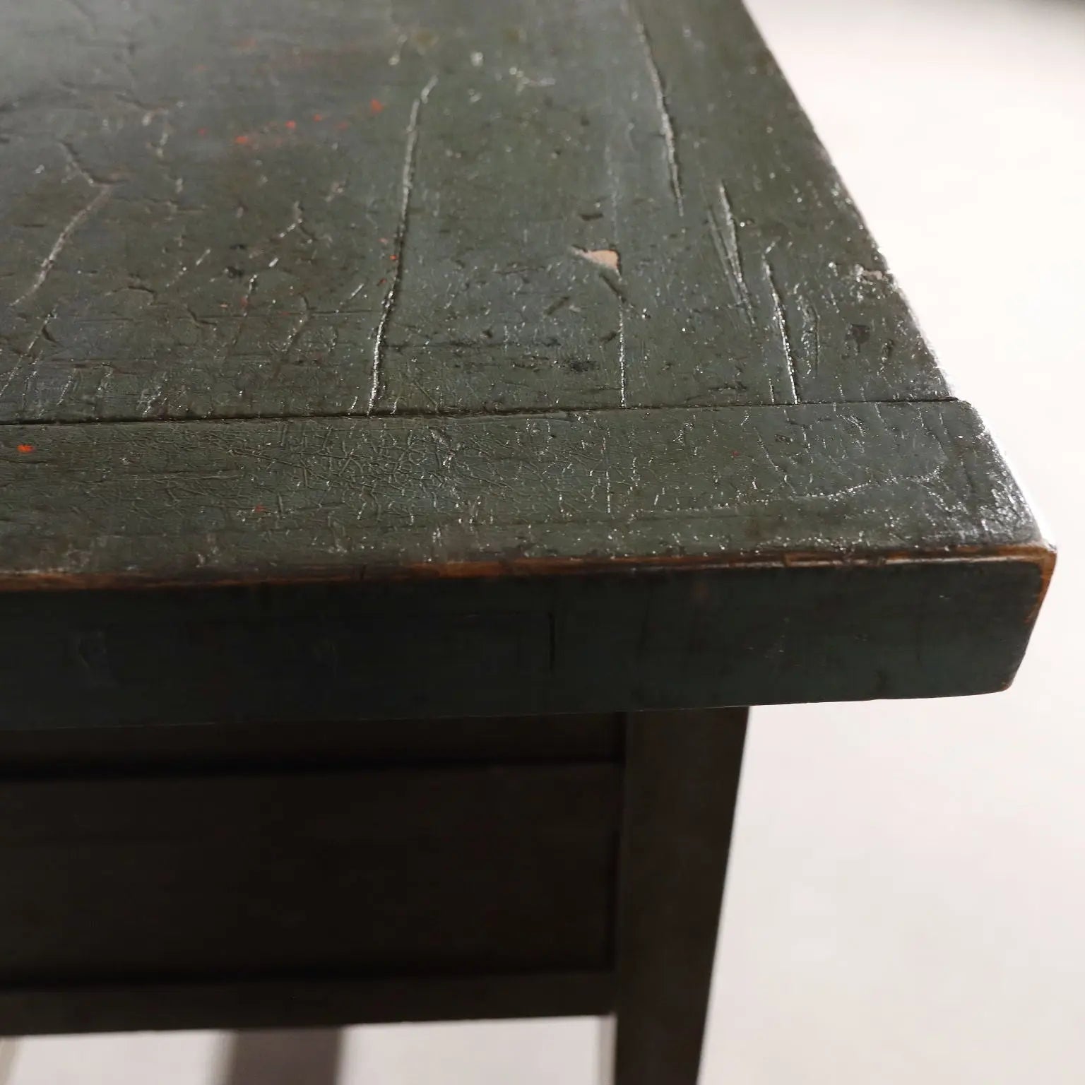 Antique Industrial Workbench Silver Fir Italy XX Century