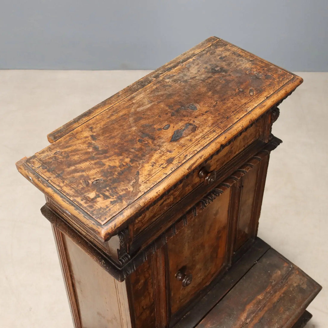 Antique Praying Desk Baroque Walnut Drawer XVIII Century - Italy, XVIII Century | Antiques | Other Furniture