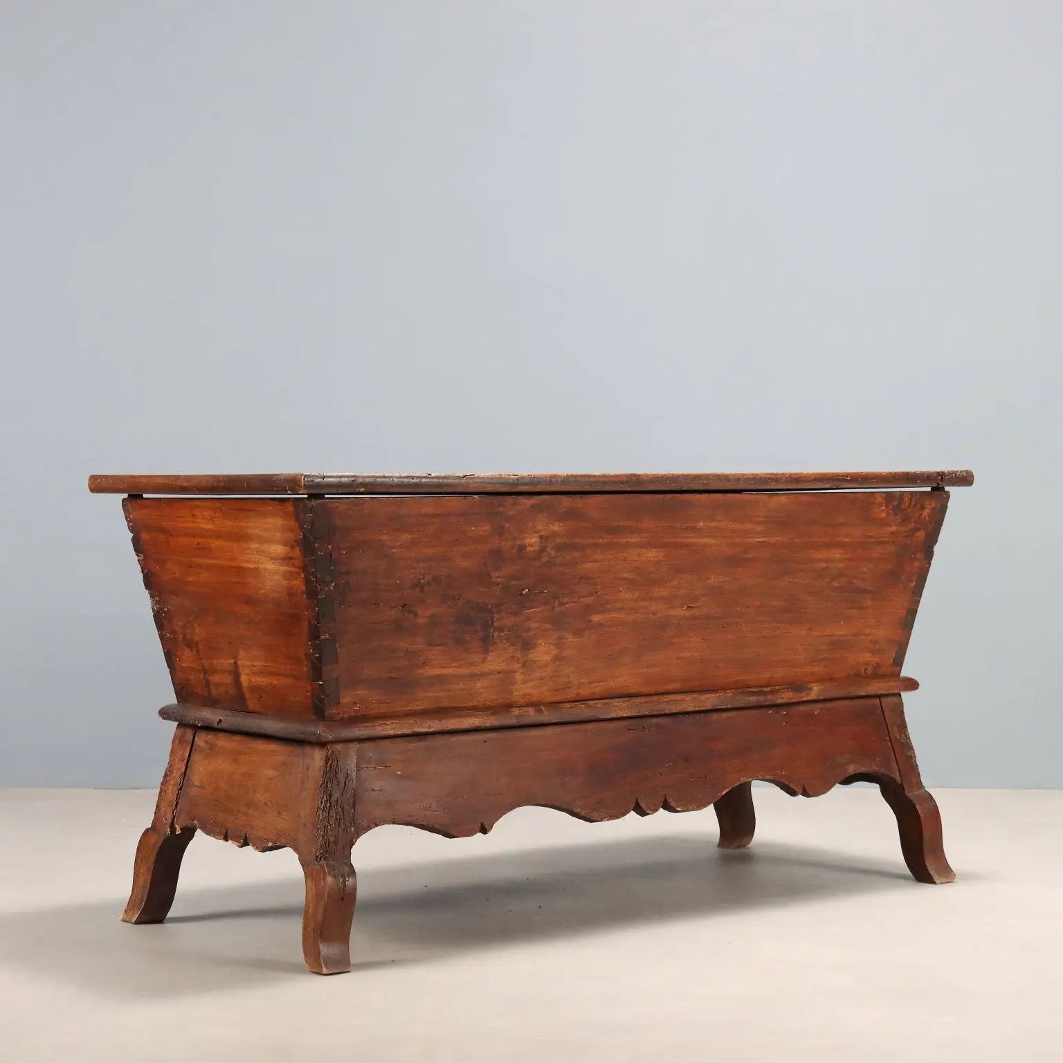 Antique Chest Walnut Painted Poplar with Drawers XIX Century