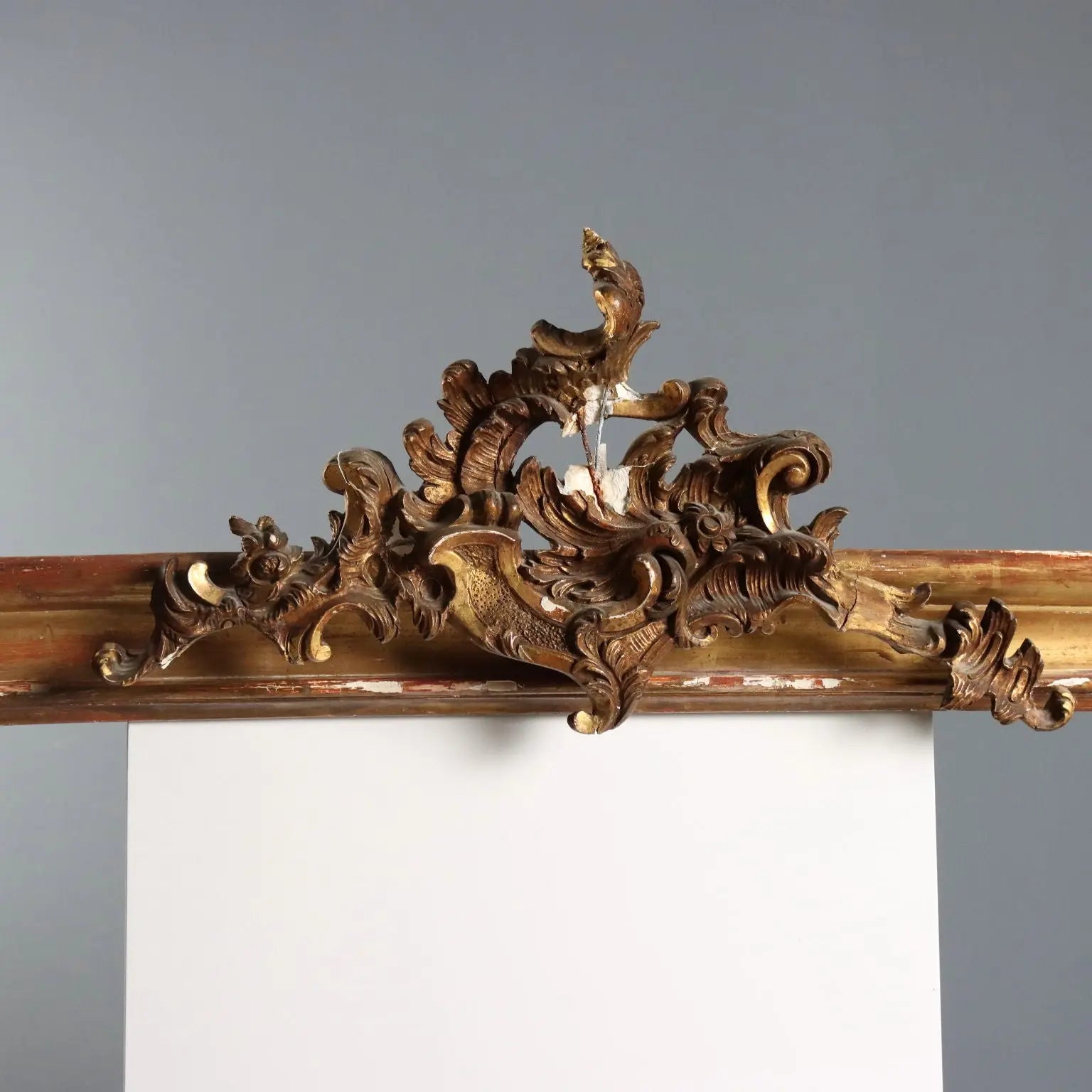Giltwood Pelmet with Rocaille Carving