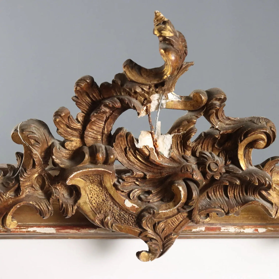 Giltwood Pelmet with Rocaille Carving