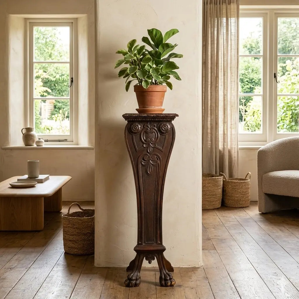Antique Planter Walnut Carvings Italy XIX Century - Italy, Late XIX Century | Antiques | Other Furniture