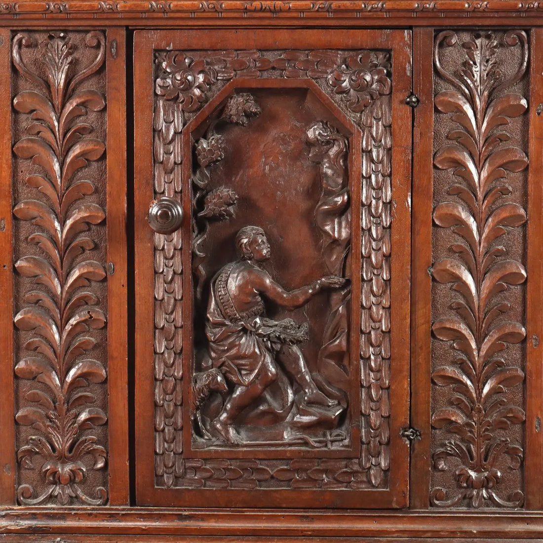 Antique Praying Desk Baroque Walnut Liguria XVII Century