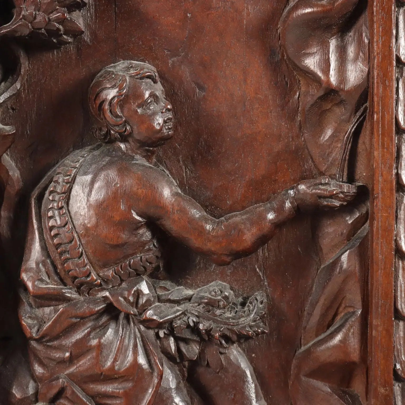 Antique Praying Desk Baroque Walnut Liguria XVII Century